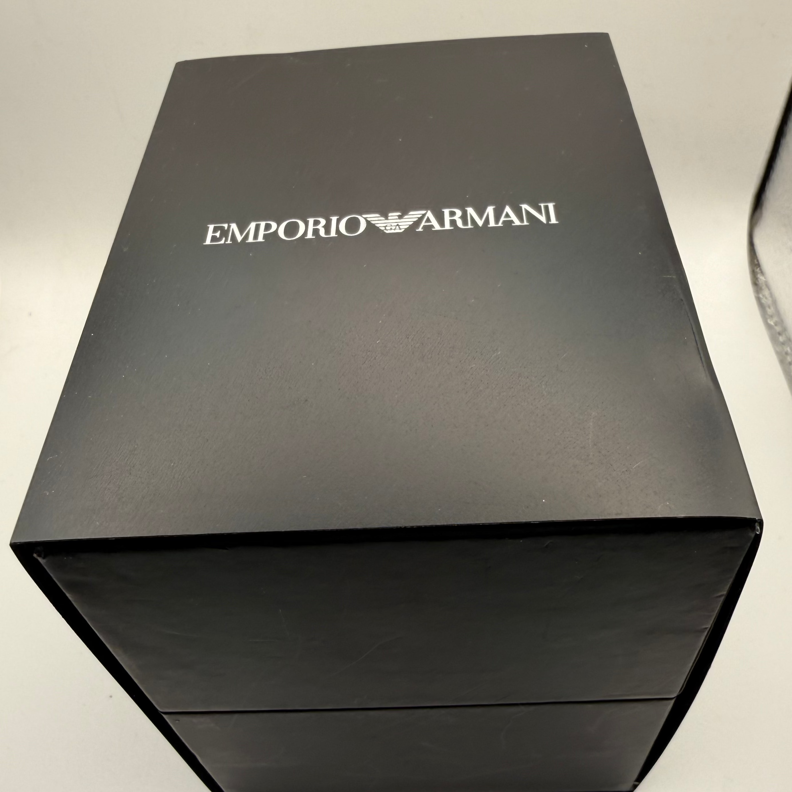 Emporio Armani Chronograph Black Dial – Full Set – As New Condition- £119.99
