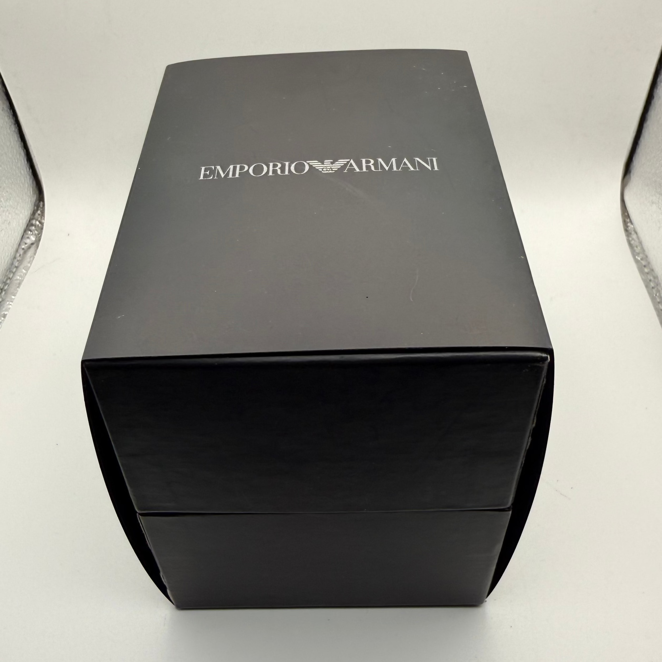 Emporio Armani AR-0680 Black Dial Stainless Steel Watch Full Set- £79.99