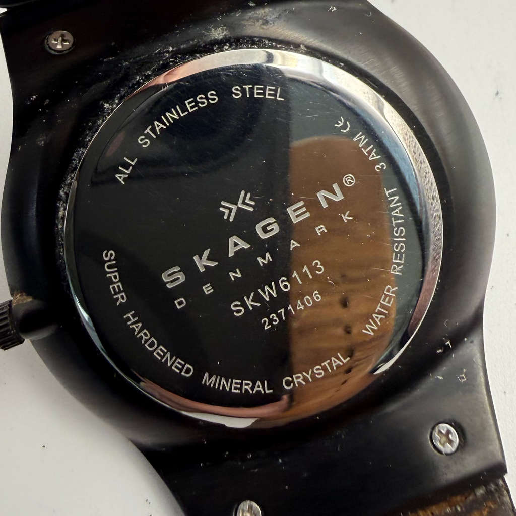 Skagen Denmark SKW6113 Black Minimalist Designer Watch- £49.99