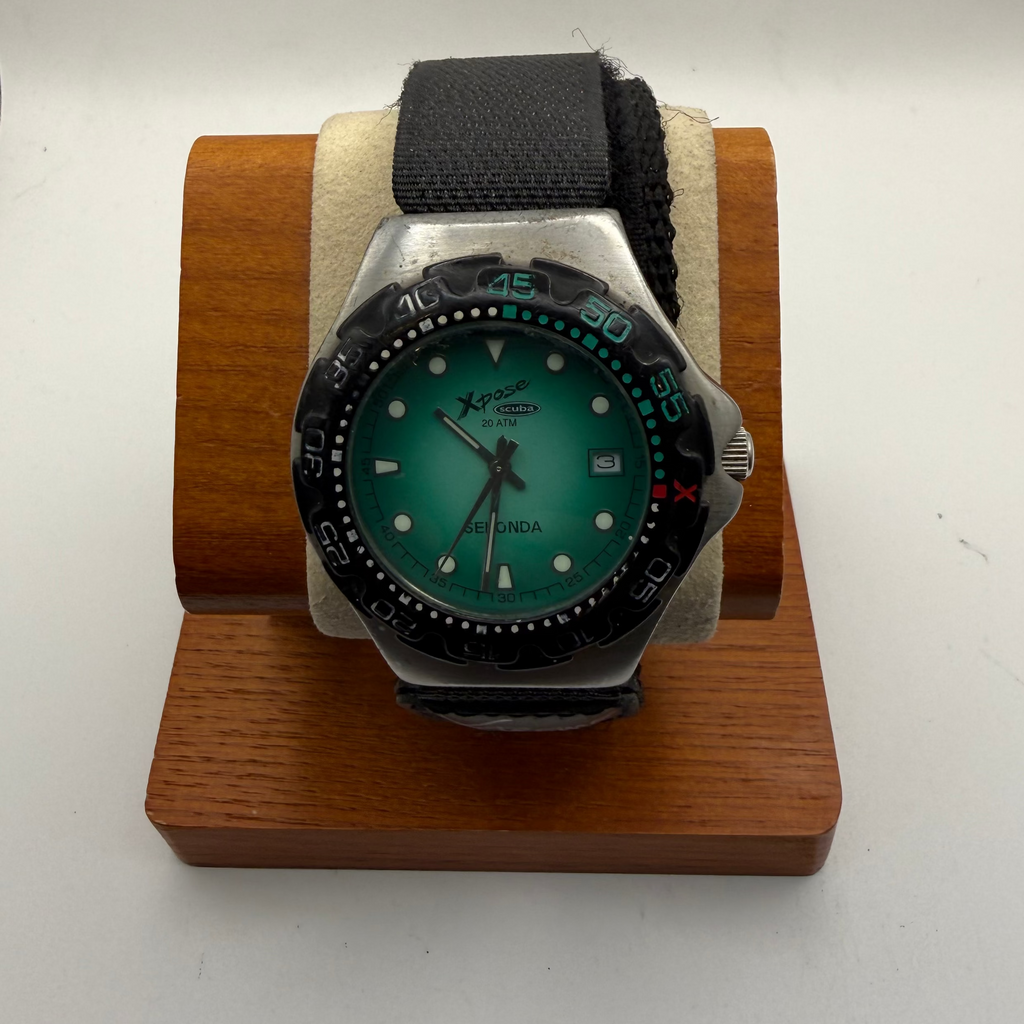 Sekonda Xpose Scuba 20ATM Men’s Diver Style Watch – Teal Dial – Boxed- £39.99