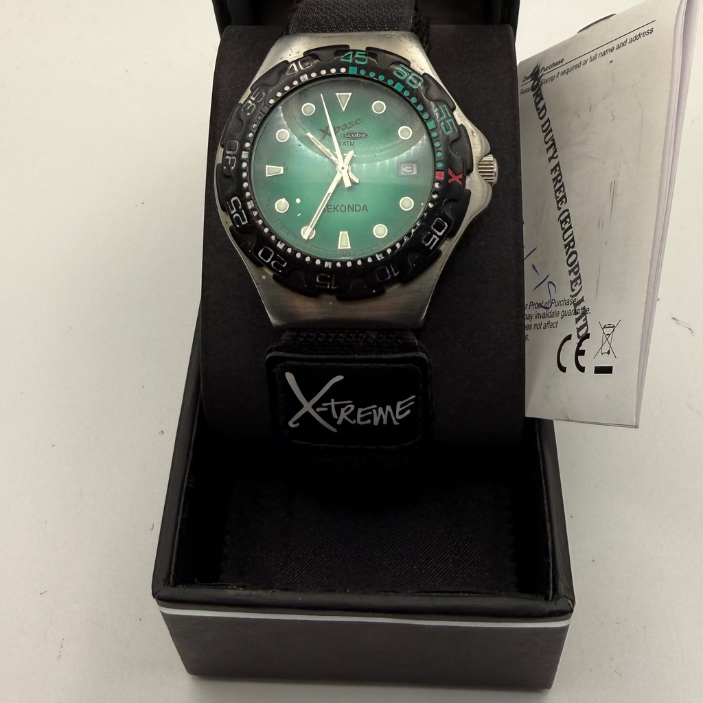 Sekonda Xpose Scuba 20ATM Men’s Diver Style Watch – Teal Dial – Boxed- £39.99