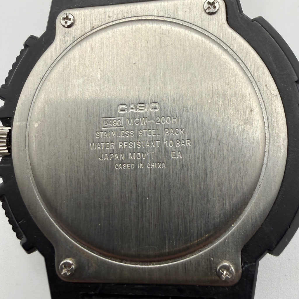 Casio MCW-200H Chronograph Men’s Watch Black Dial Resin Strap – Boxed- £39.99