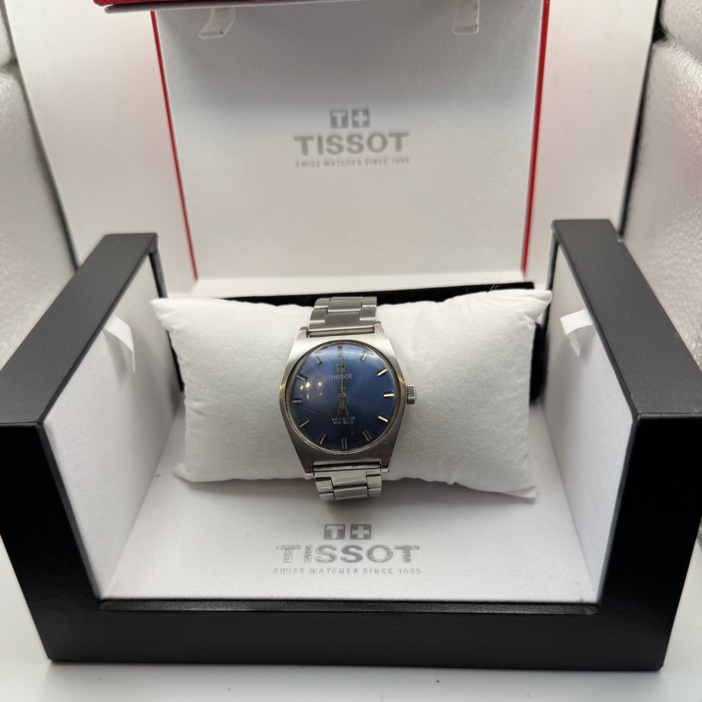 Vintage Tissot Seastar PR 515 Automatic Blue Dial Swiss Watch c.1970s – Recently Serviced- £219.99