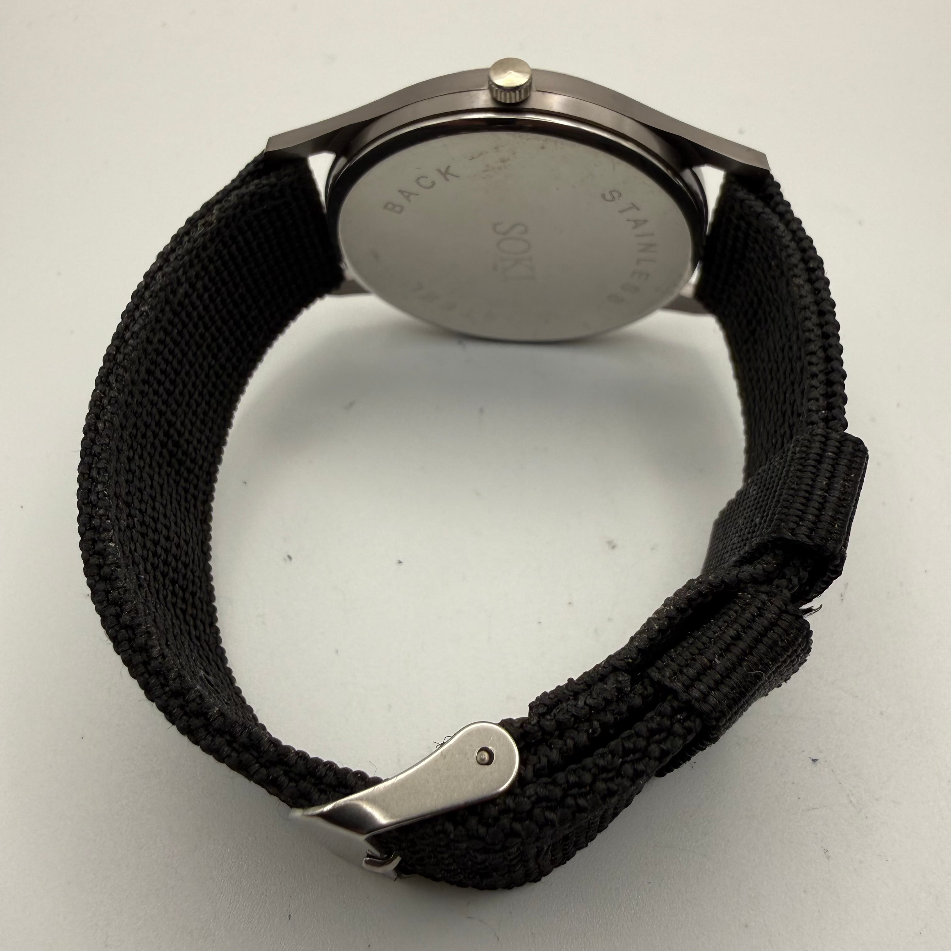 Soki Military Style Field Watch – Black Dial Quartz with Date Display- £19.99