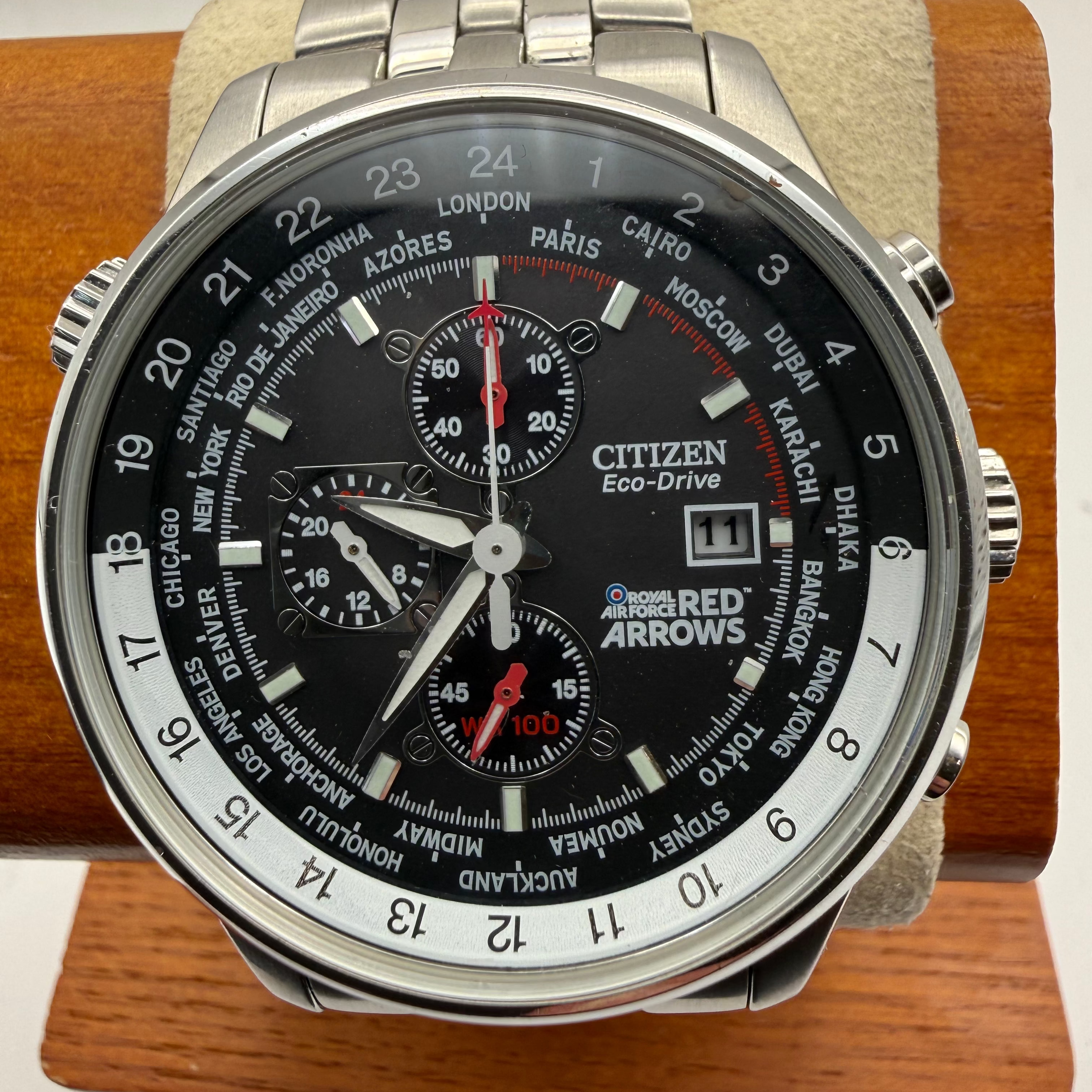 Citizen Eco-Drive Royal Air Force Red Arrows Limited Edition World Time Chronograph- £209.95