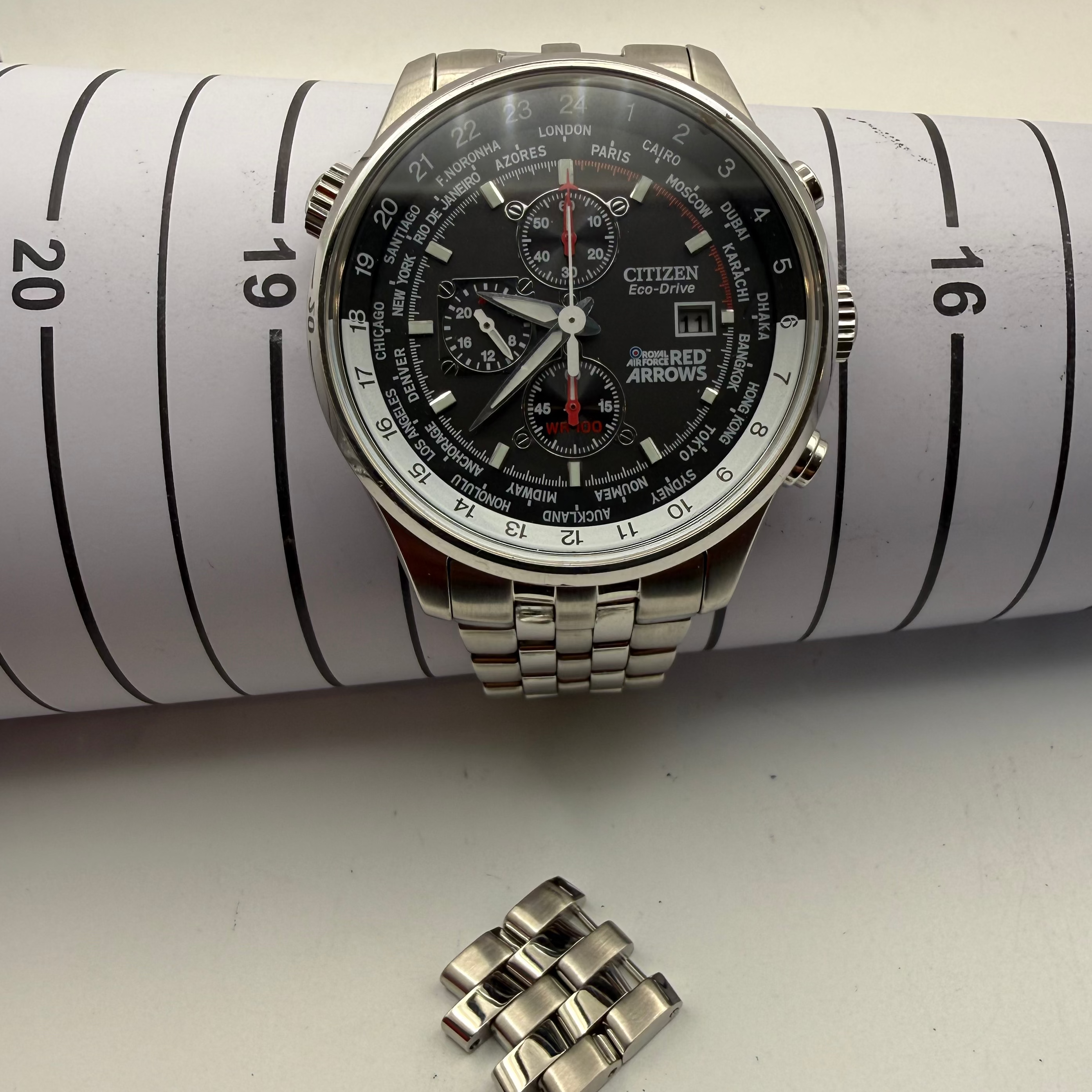 Citizen Eco-Drive Royal Air Force Red Arrows Limited Edition World Time Chronograph- £209.95
