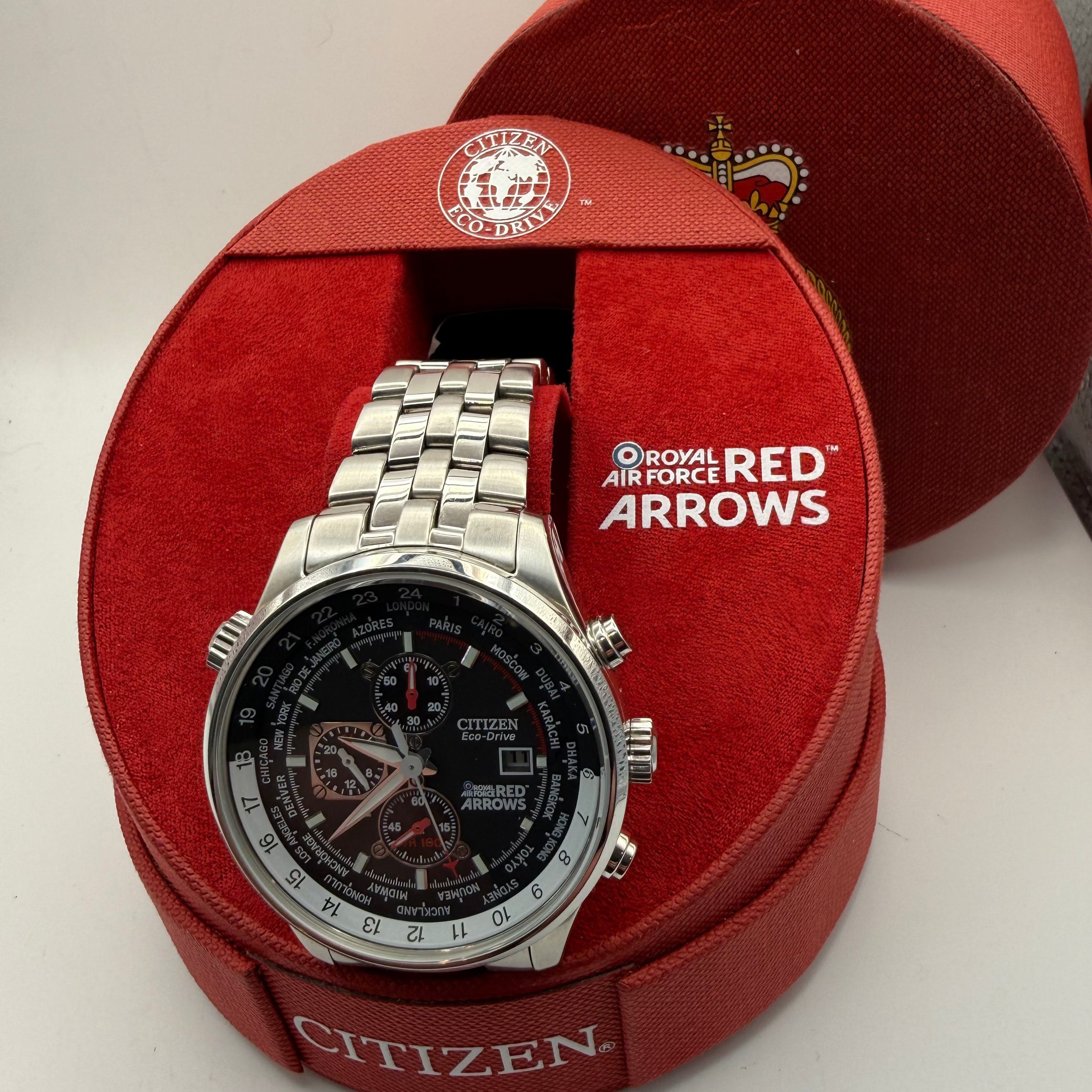 Citizen Eco-Drive Royal Air Force Red Arrows Limited Edition World Time Chronograph- £209.95