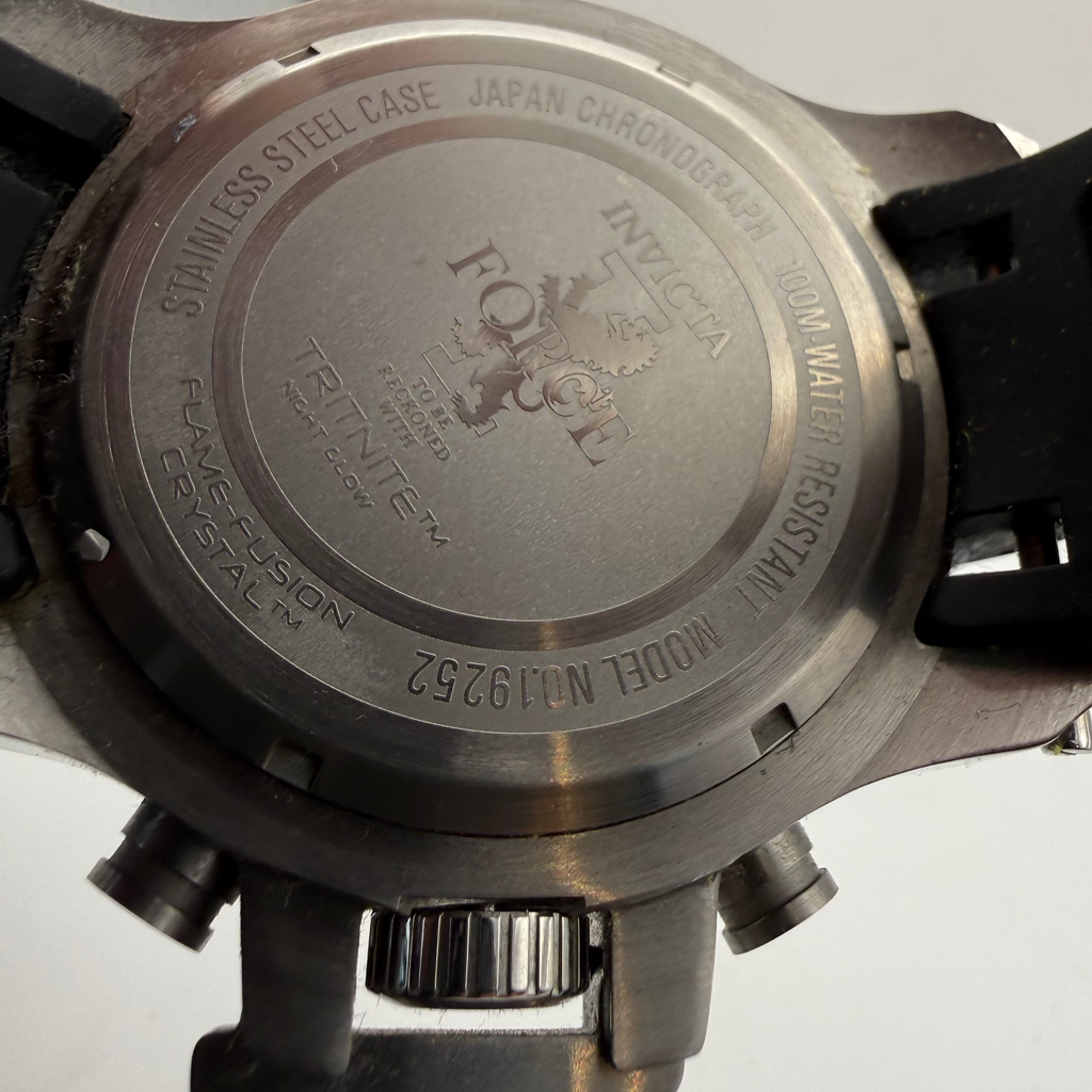 Invicta Force Tritnite Chronograph 19252 Full Set 58mm Pre-Loved Men’s Watch- £109.99