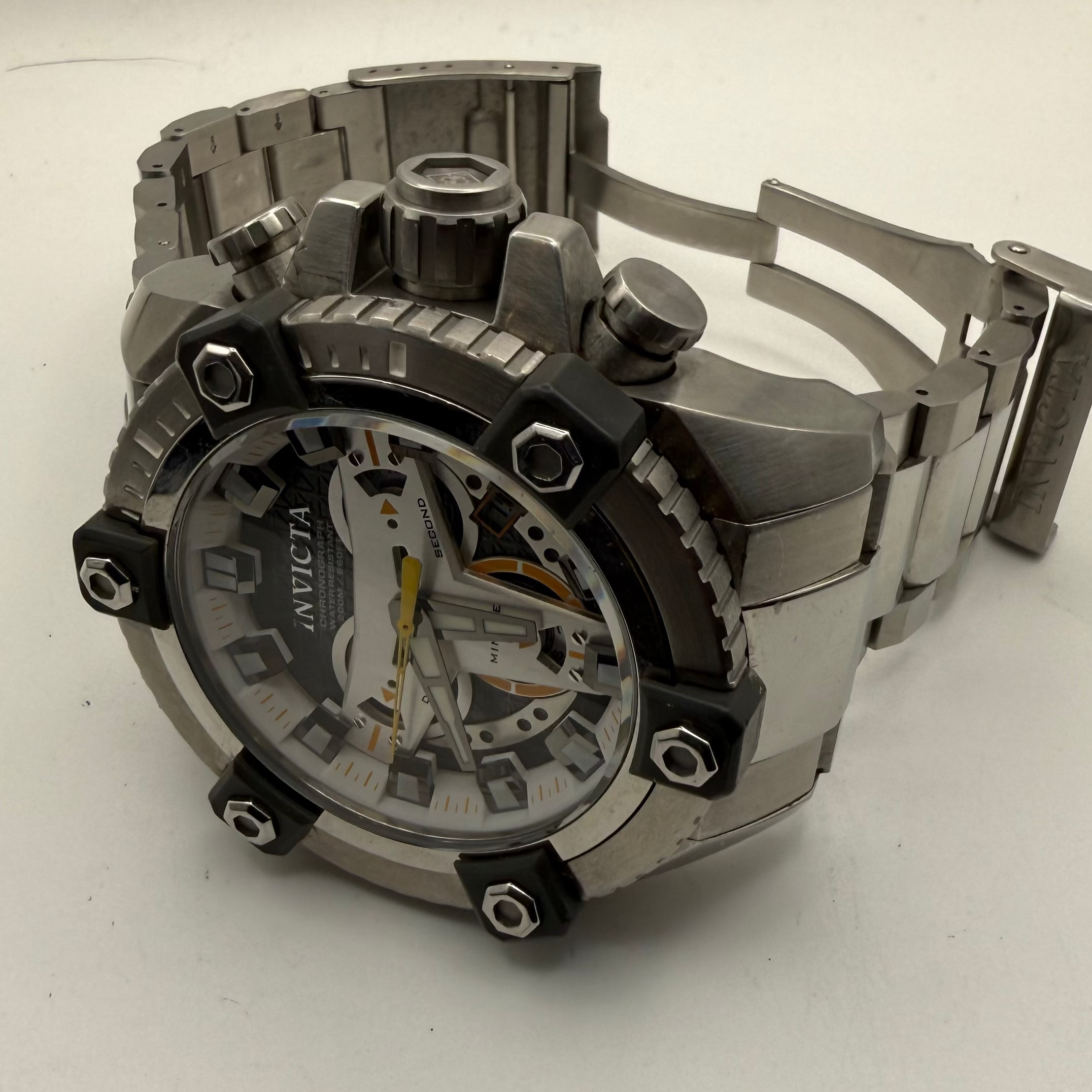 Invicta Lupah Revolution Chronograph 19779 Men’s Watch Full Set 65mm To Crown- £139.99
