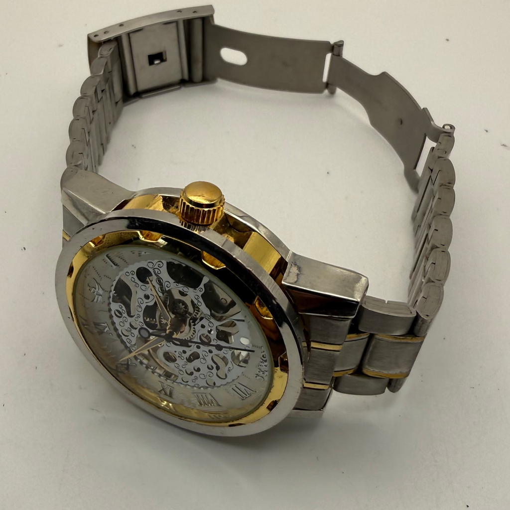 SEWOR SKELETON AUTOMATIC – TWO TONE STEEL & GOLD – 43.5MM- £29.99