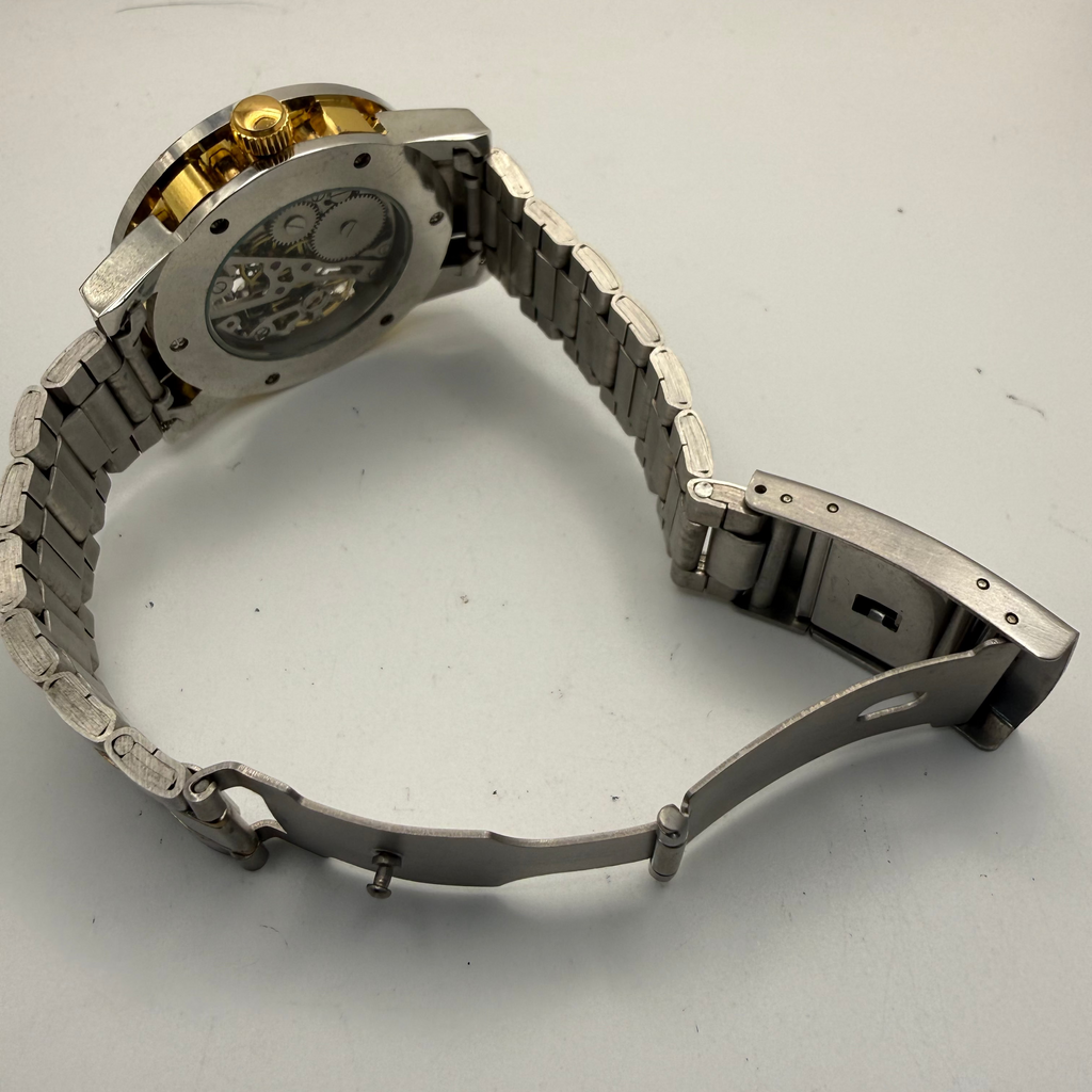 SEWOR SKELETON AUTOMATIC – TWO TONE STEEL & GOLD – 43.5MM- £29.99