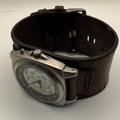 Fossil Men’s Retro Black Dial Wide Brown Leather Cuff Watch 43mm (Fully Tested and working)- £35.00