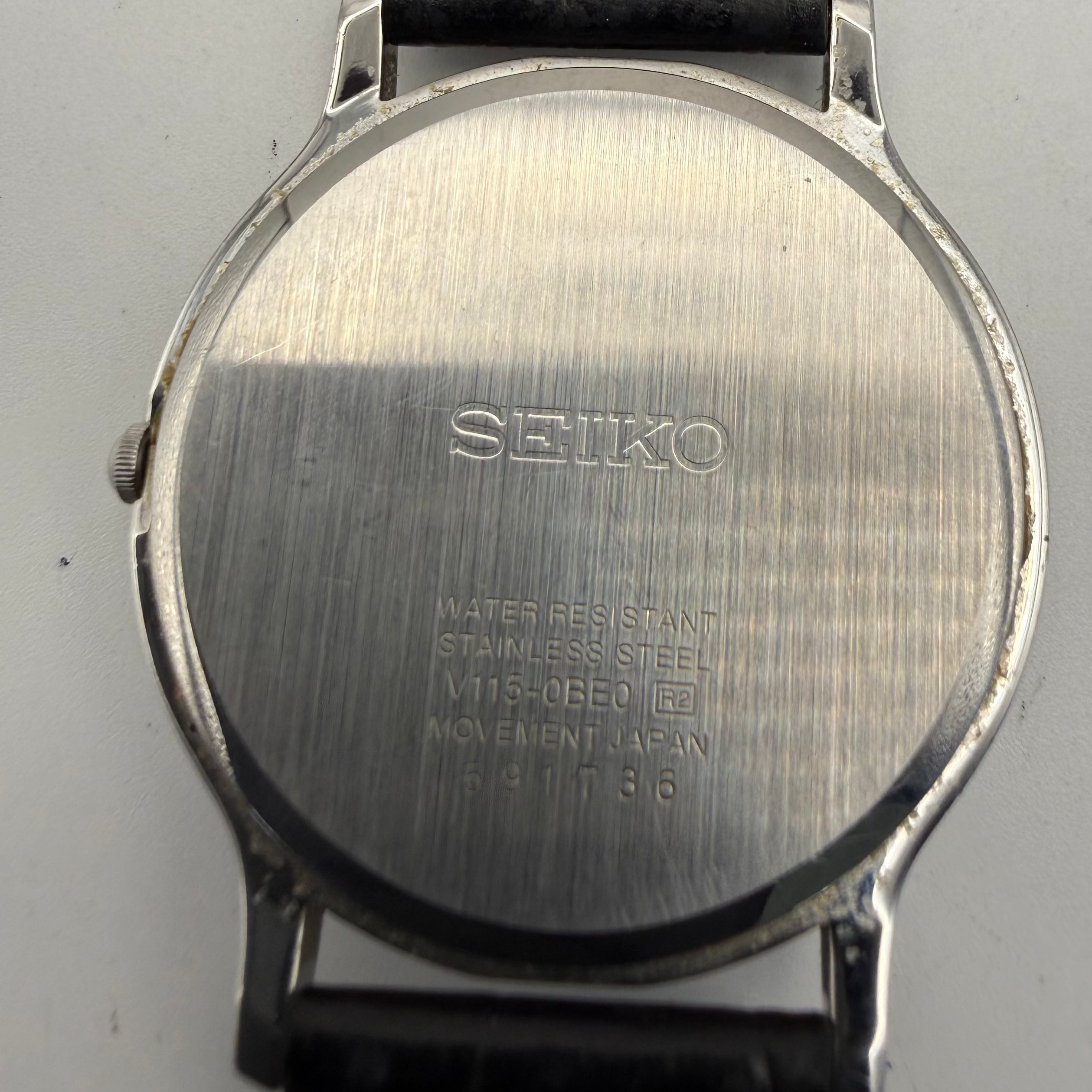 Seiko Solar V115-0BE0 Blue Dial Roman Numeral Dress Watch c. January 2019- £79.99