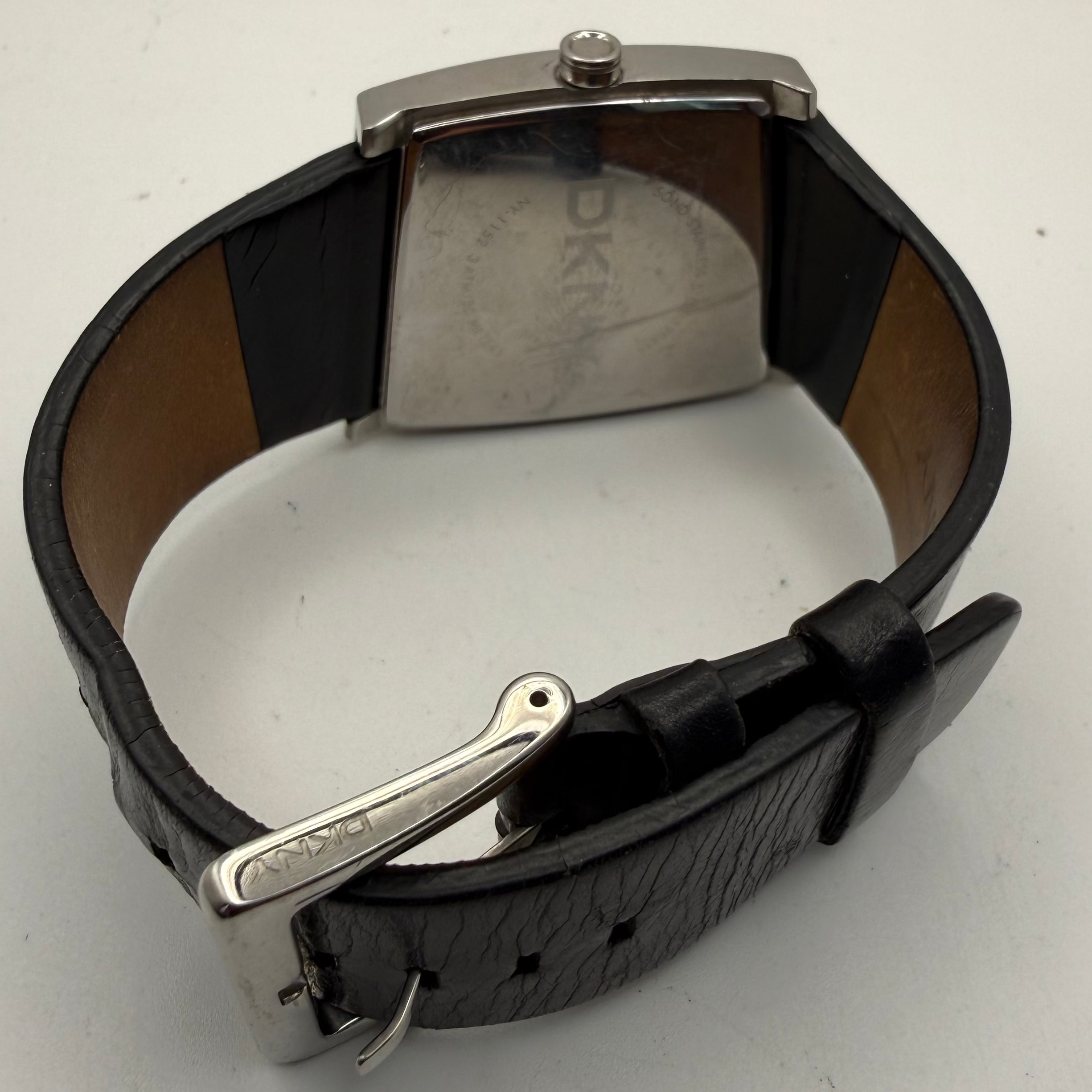 DKNY NY-1152 Black Dial Curved Square Watch- £24.99