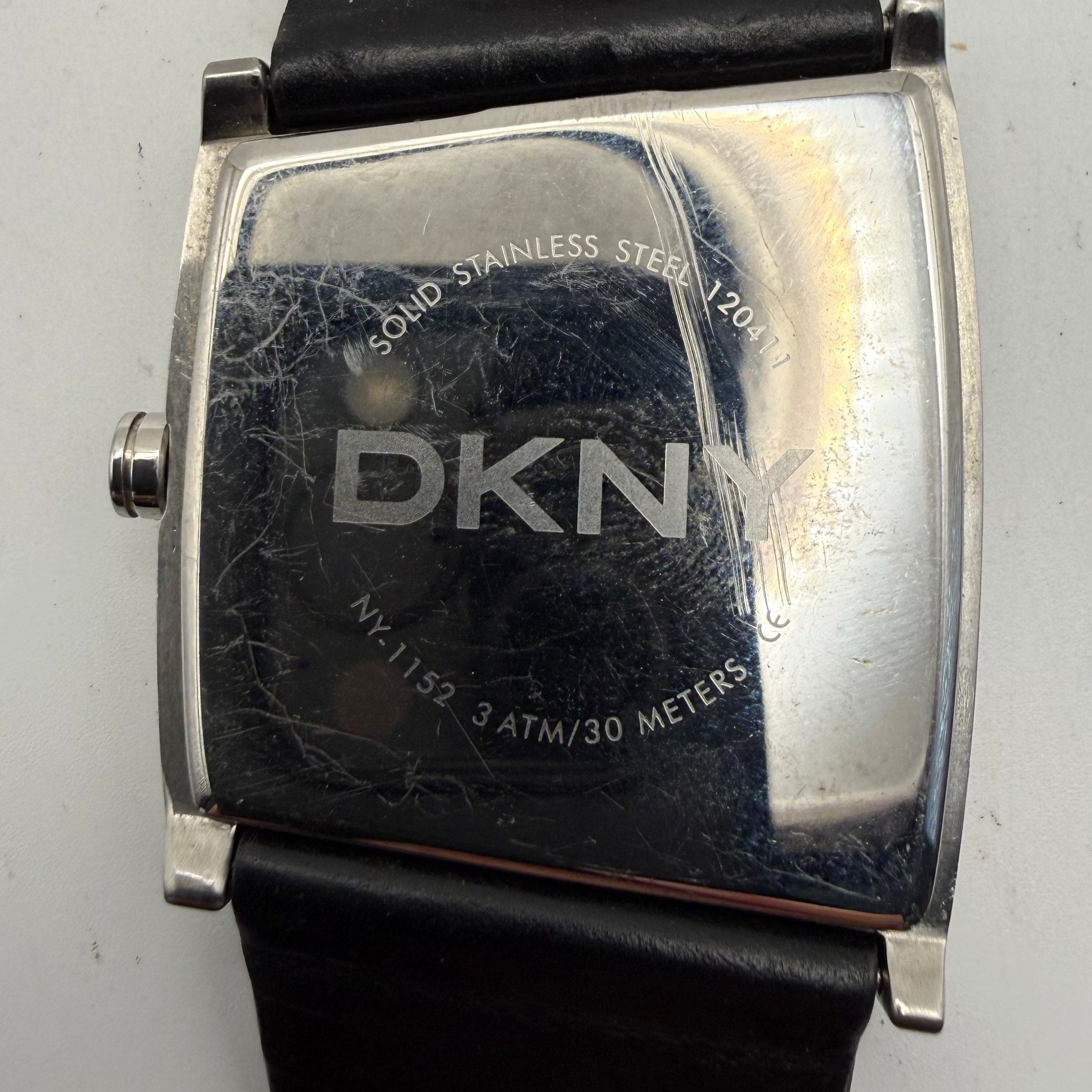 DKNY NY-1152 Black Dial Curved Square Watch- £24.99
