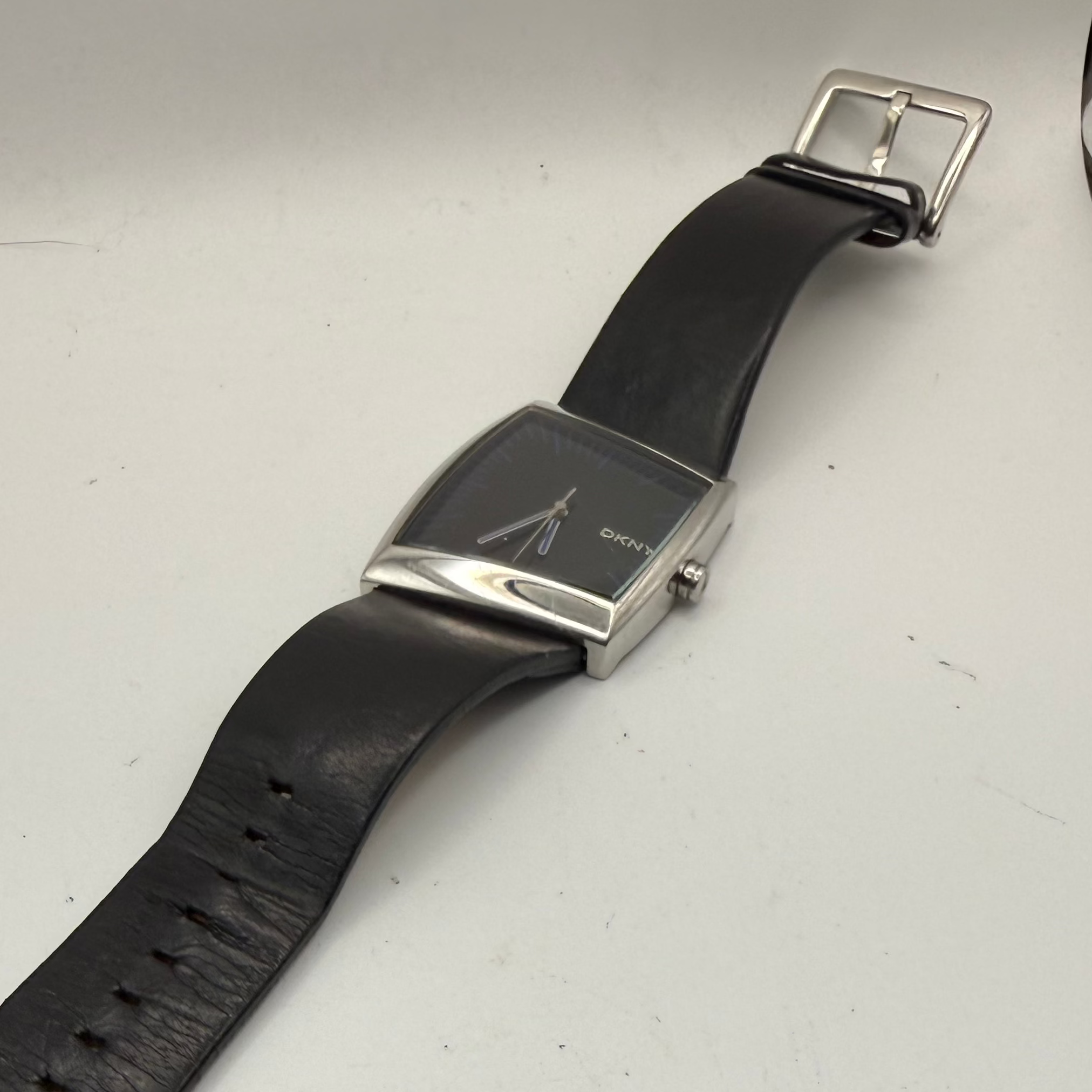 DKNY NY-1152 Black Dial Curved Square Watch- £24.99