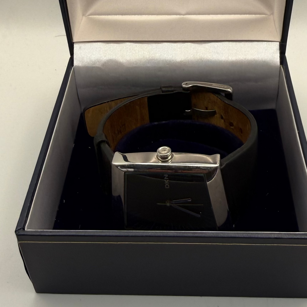 DKNY NY-1152 Black Dial Curved Square Watch- £24.99