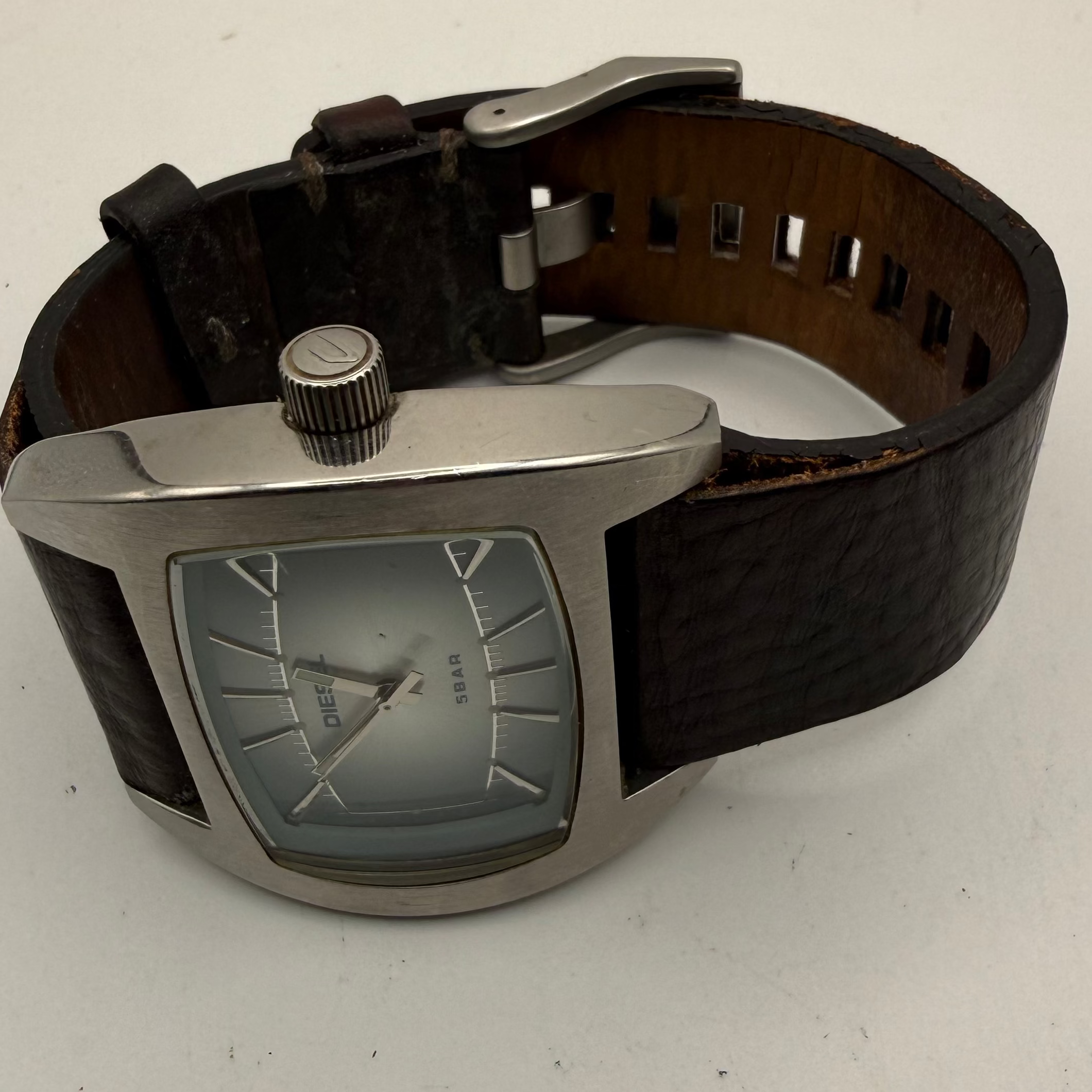 DIESEL DZ-2039 “Only The Brave” Oversized Blue Dial Watch- £29.95
