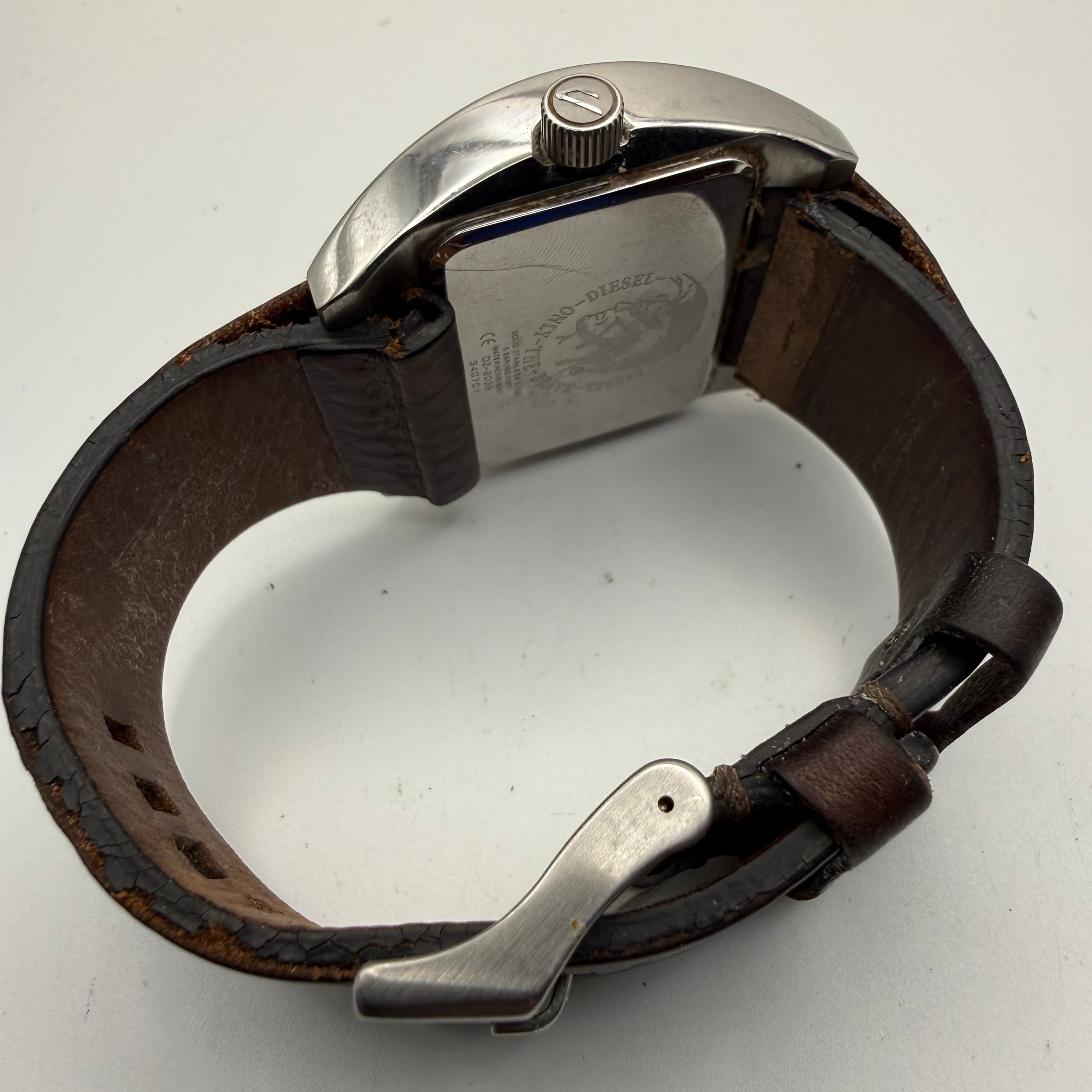 DIESEL DZ-2039 “Only The Brave” Oversized Blue Dial Watch- £29.95