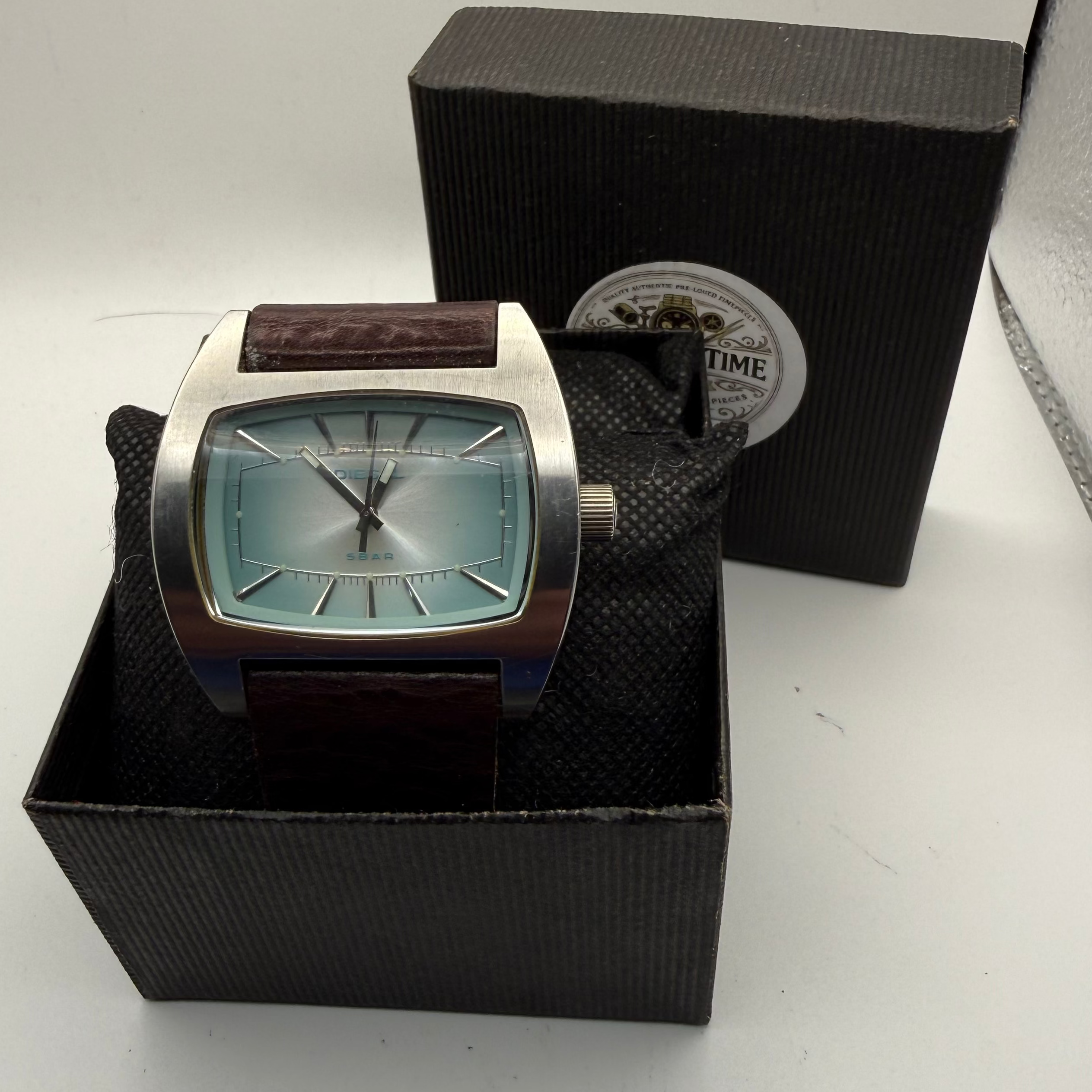 DIESEL DZ-2039 “Only The Brave” Oversized Blue Dial Watch- £29.95
