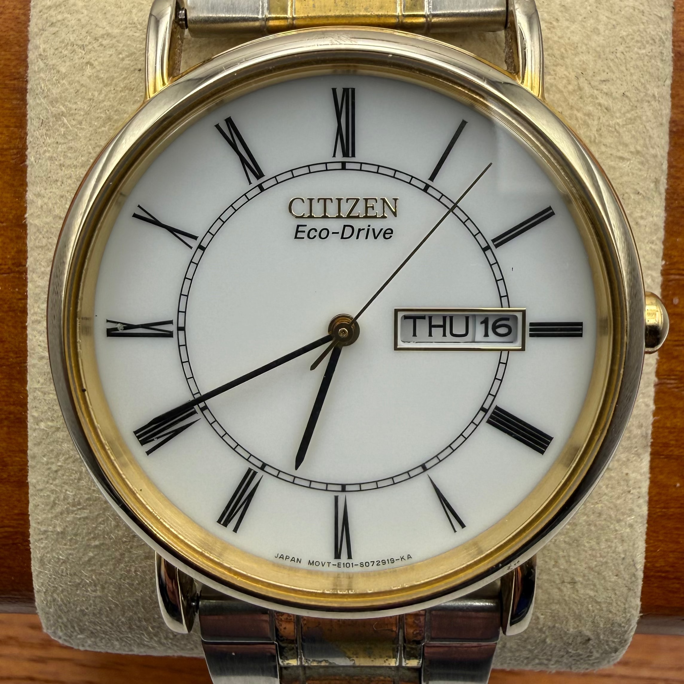 Citizen Eco-Drive E101-507219 Day-Date Two Tone Dress Watch- £89.99