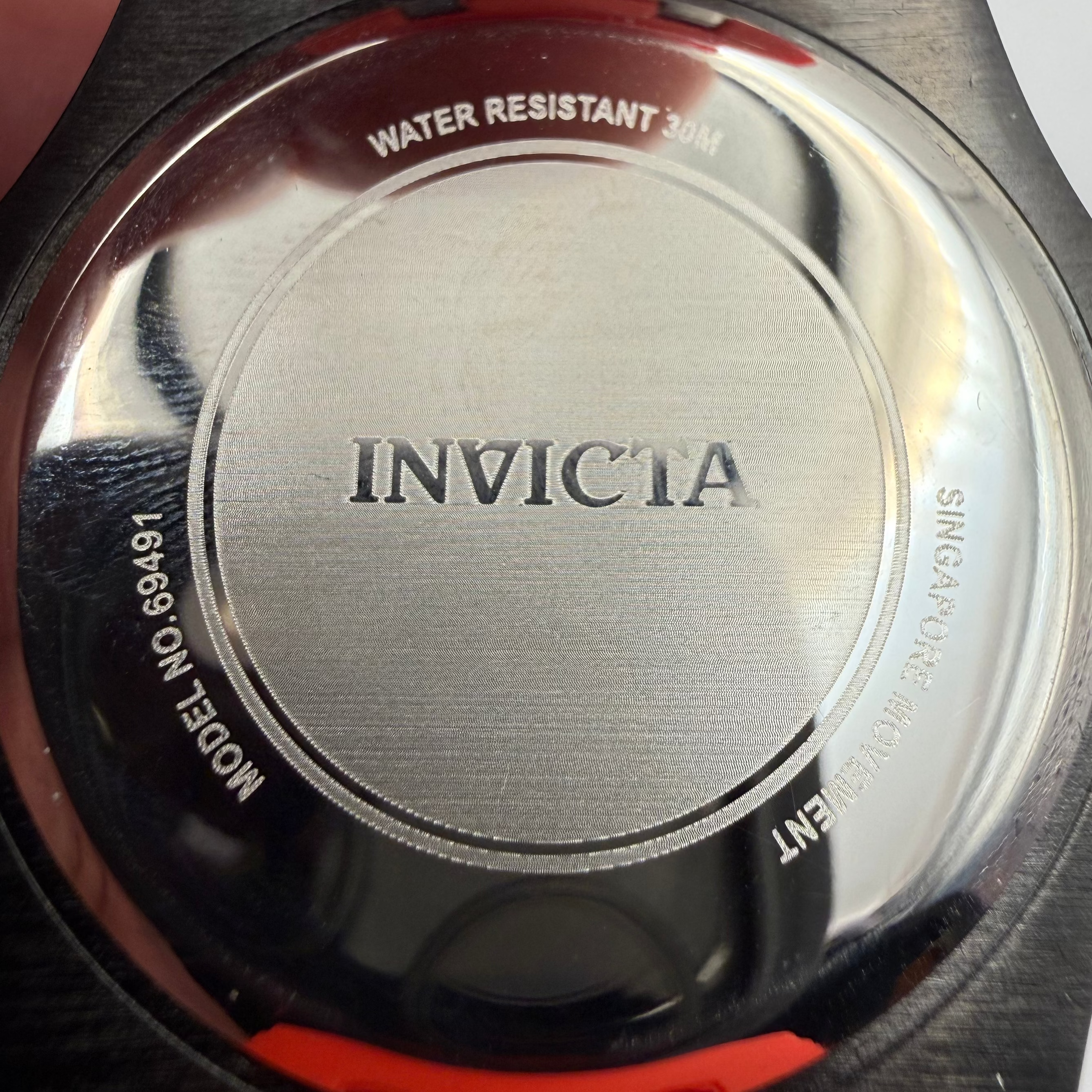 INVICTA S1 RALLY MOTORSPORT SKELETON DIAL BLACK & RED WATCH- £109.99