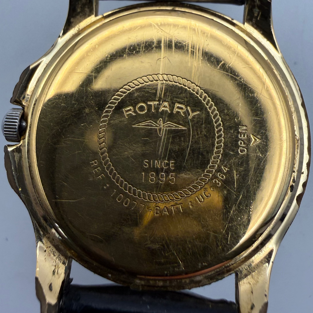 Rotary Classic Gold Tone Date Dress Watch Roman Numeral Dial- £29.99