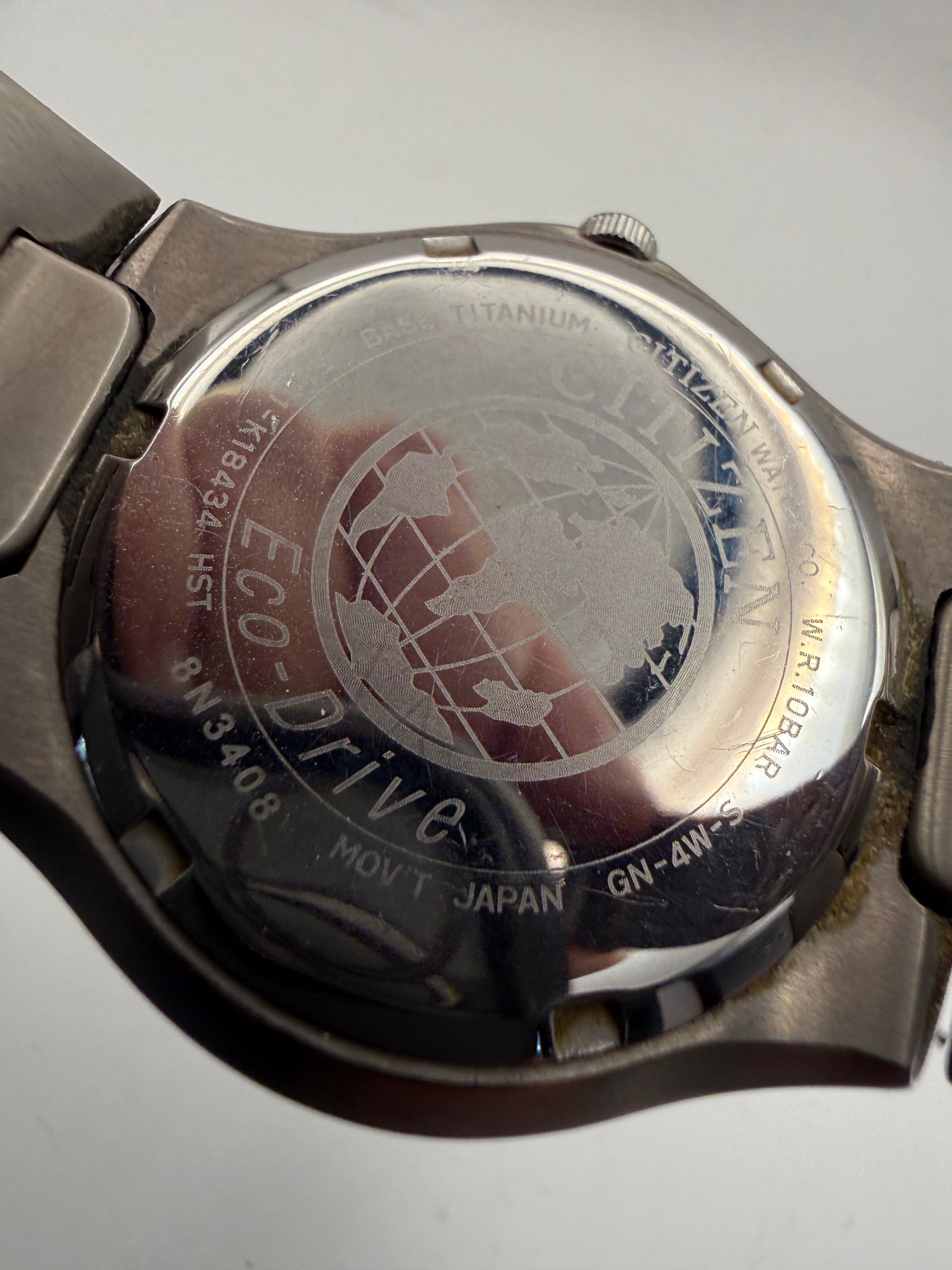 Citizen Eco-Drive Titanium WR100 Day Date GN-4W-S- £109.99