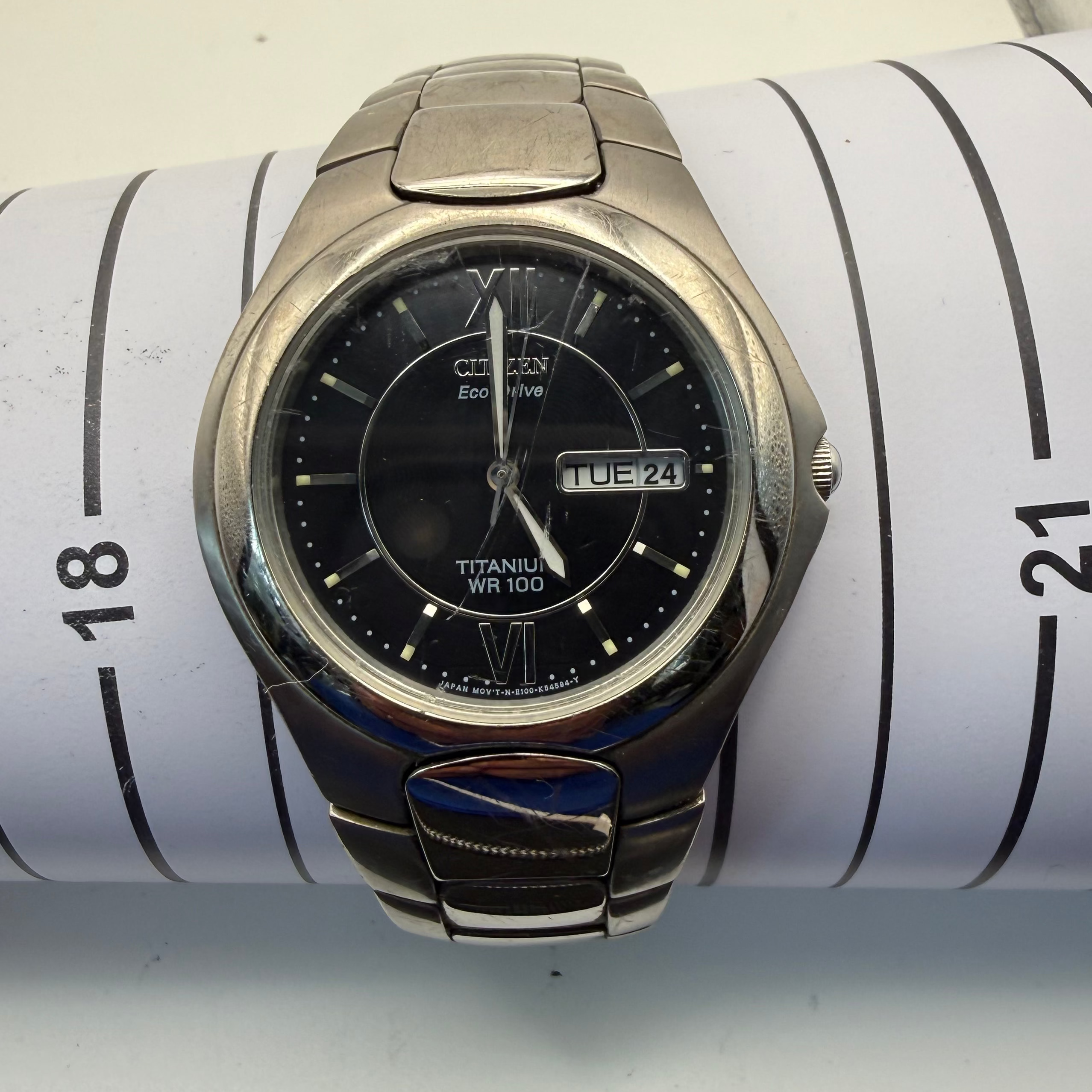 Citizen Eco-Drive Titanium WR100 Day Date GN-4W-S- £109.99