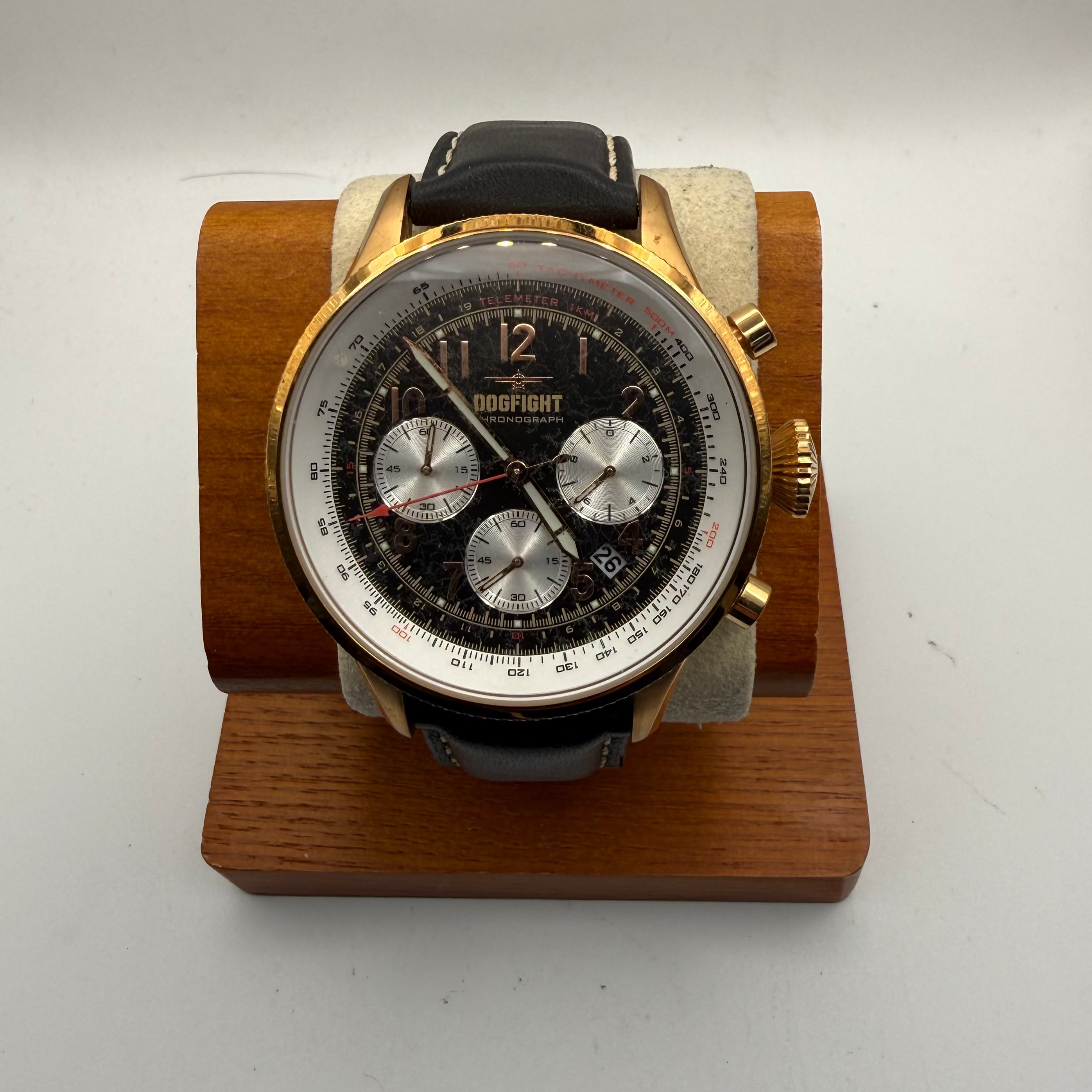 Dogfight Wingman Chronograph Oversize 49.5mm Rose Gold Tone Men's Watch- £59.99