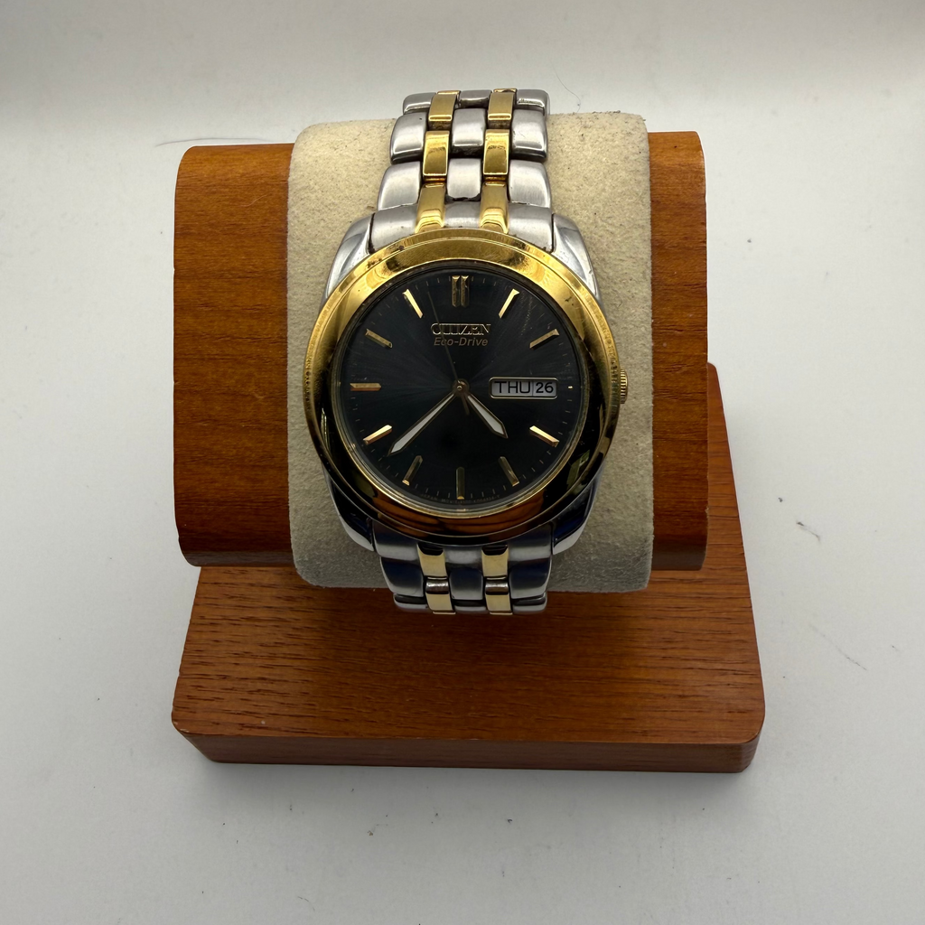 Citizen Eco-Drive BM8244-54L Two Tone Blue Dial Day Date Watch Pre Loved- £84.95