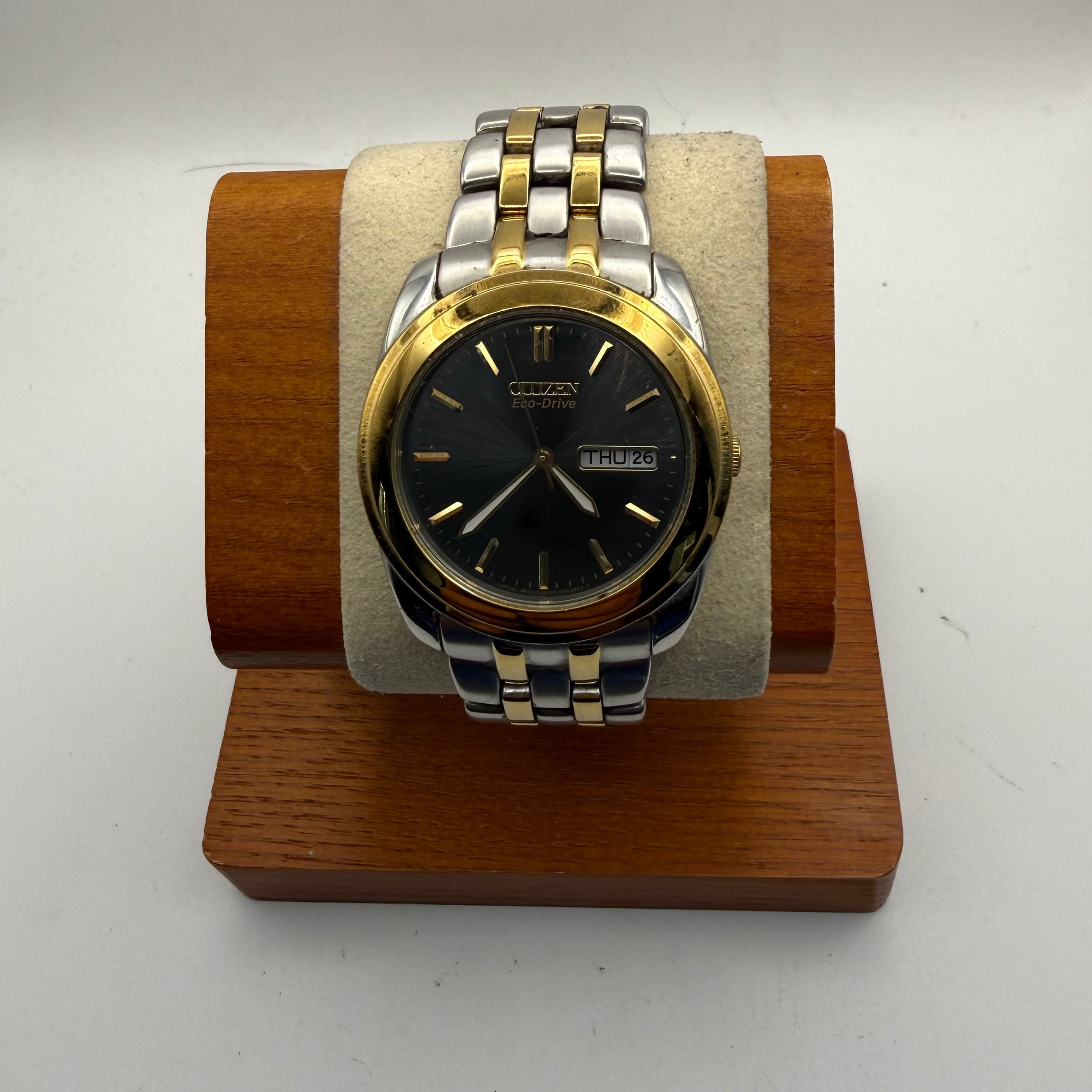 Citizen Eco-Drive BM8244-54L Two Tone Blue Dial Day Date Watch Pre Loved- £84.95