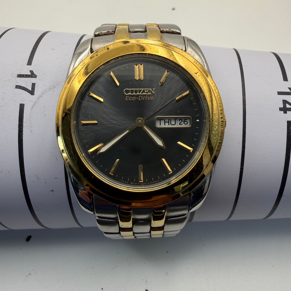 Citizen Eco-Drive BM8244-54L Two Tone Blue Dial Day Date Watch Pre Loved- £84.95