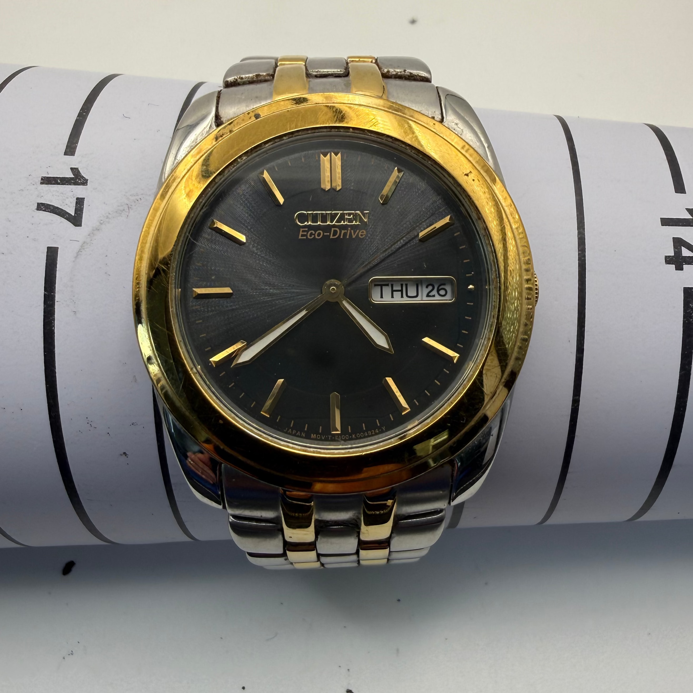 Citizen Eco-Drive BM8244-54L Two Tone Blue Dial Day Date Watch Pre Loved- £84.95
