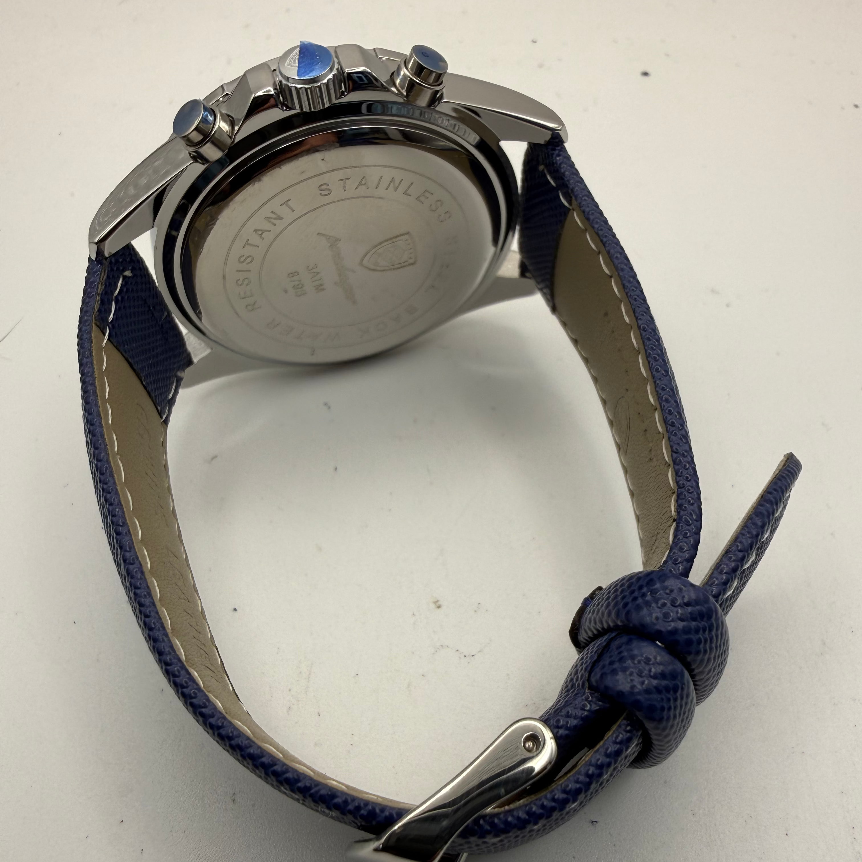 Poedagar 879B Blue Dial Chronograph Style Men’s Watch New Boxed- £34.95