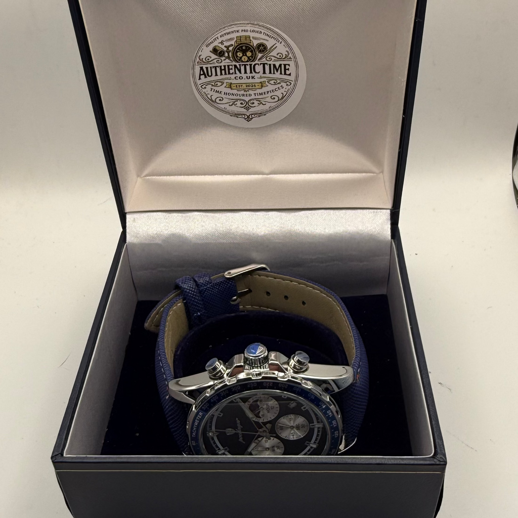 Poedagar 879B Blue Dial Chronograph Style Men’s Watch New Boxed- £34.95