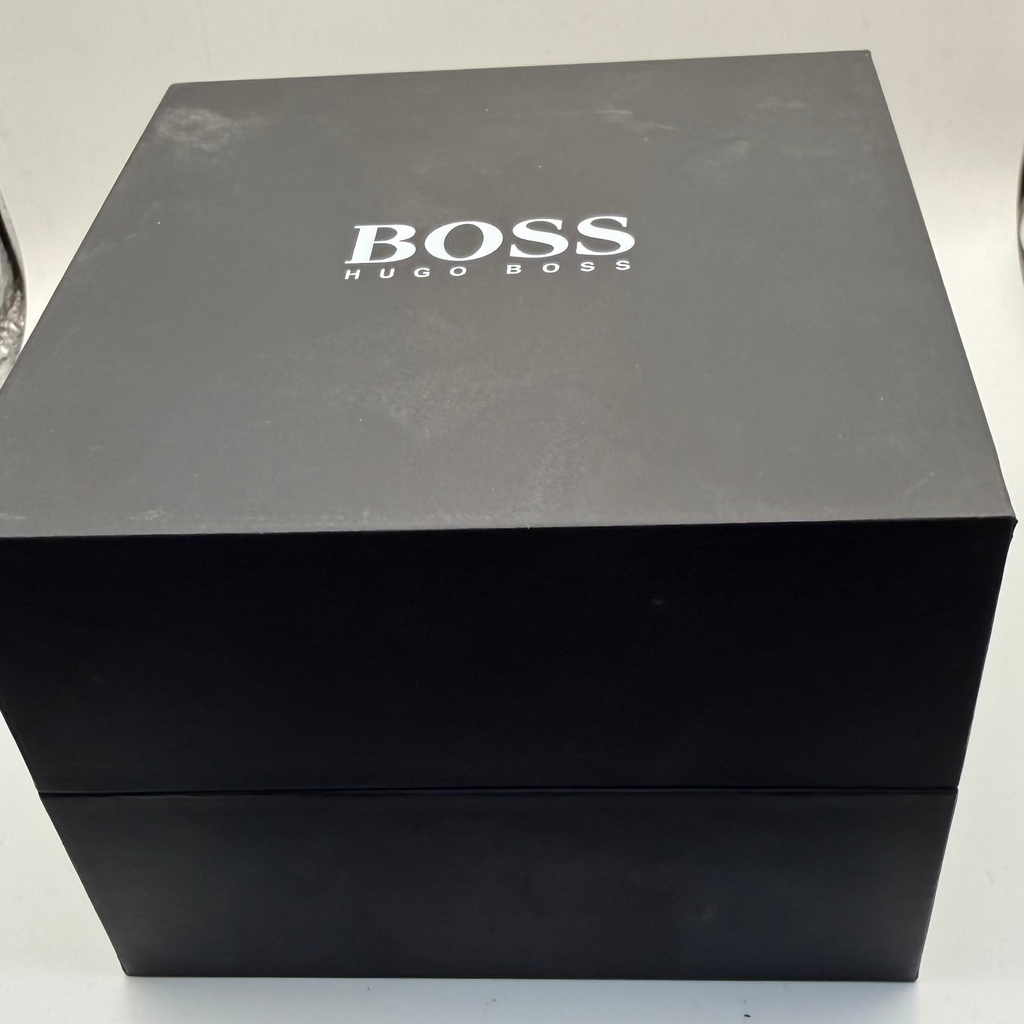 Hugo Boss BOSS Stainless Steel Black Dial Date Watch- £64.95