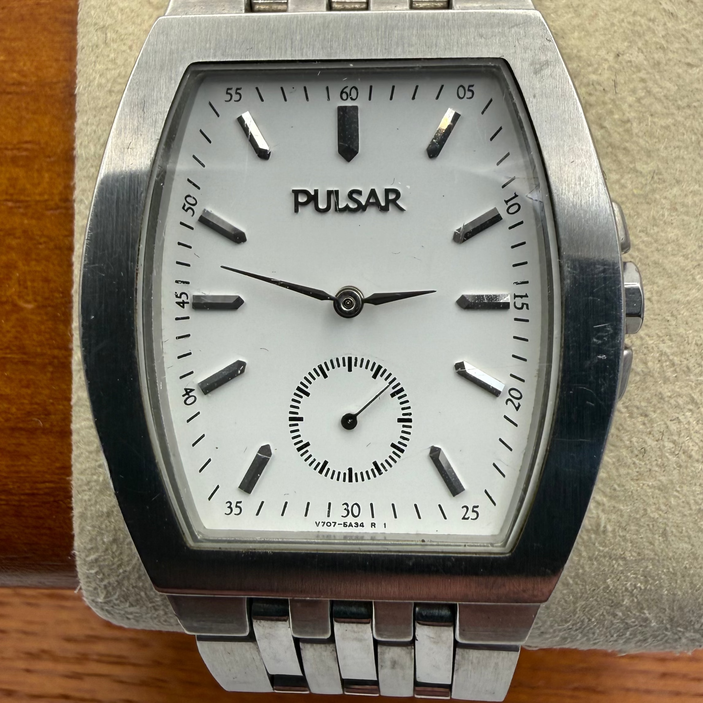 Pulsar Tonneau Small Seconds – Silver Dial- £44.99