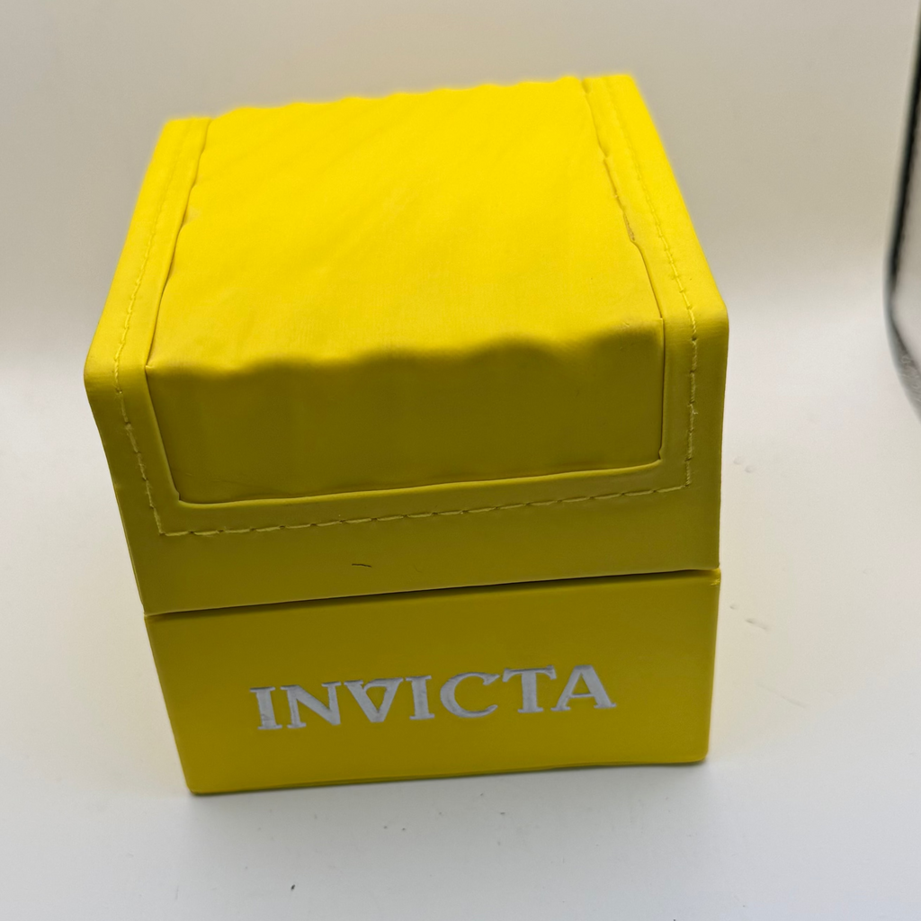 Invicta Lupah Chronograph 24035 Blue Dial Gold Tone 46.5mm Full Set- £109.99