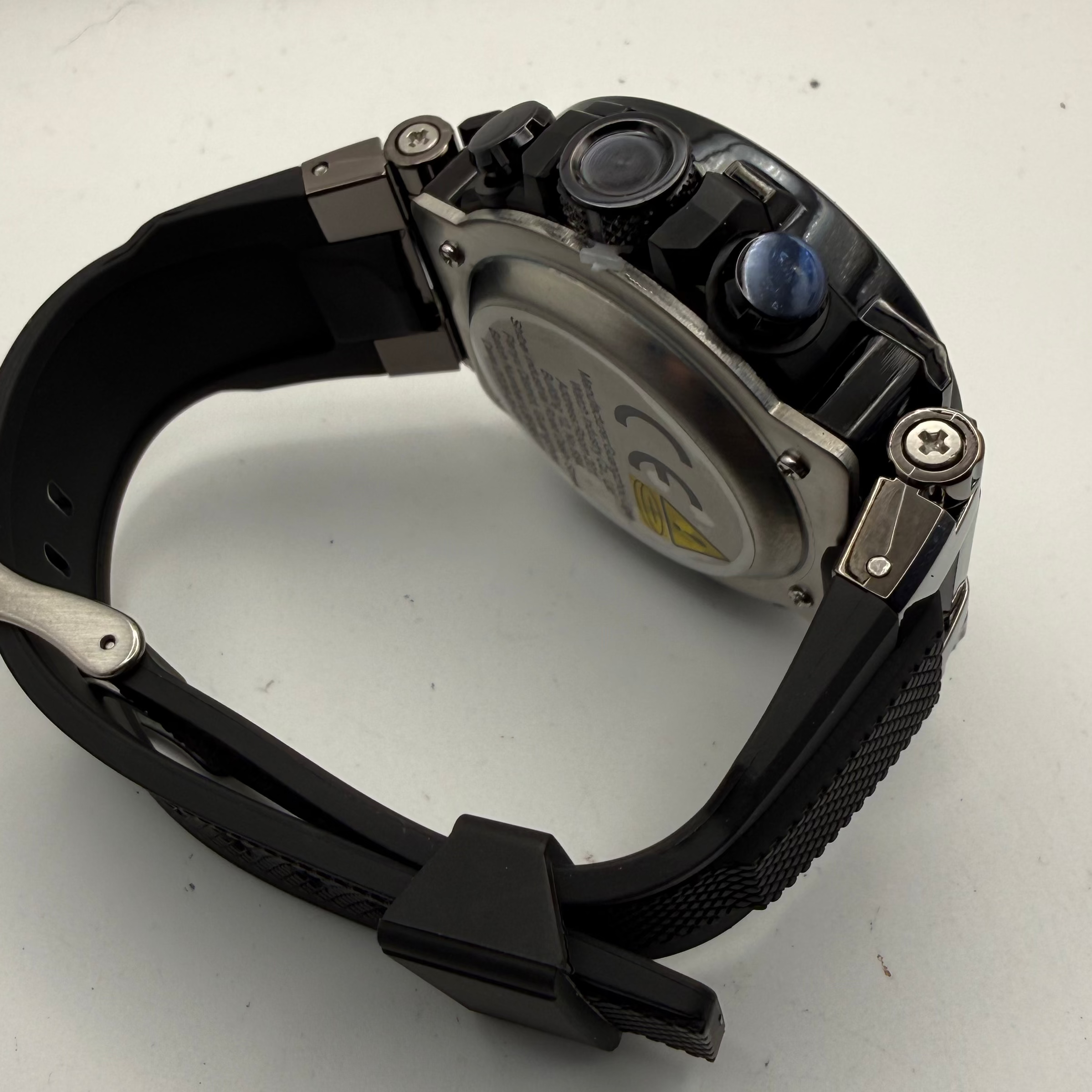 Foxbox Men's Dual Display Sports Watch Blacked Out Edition Black Silicone Strap New Boxed- £25.00