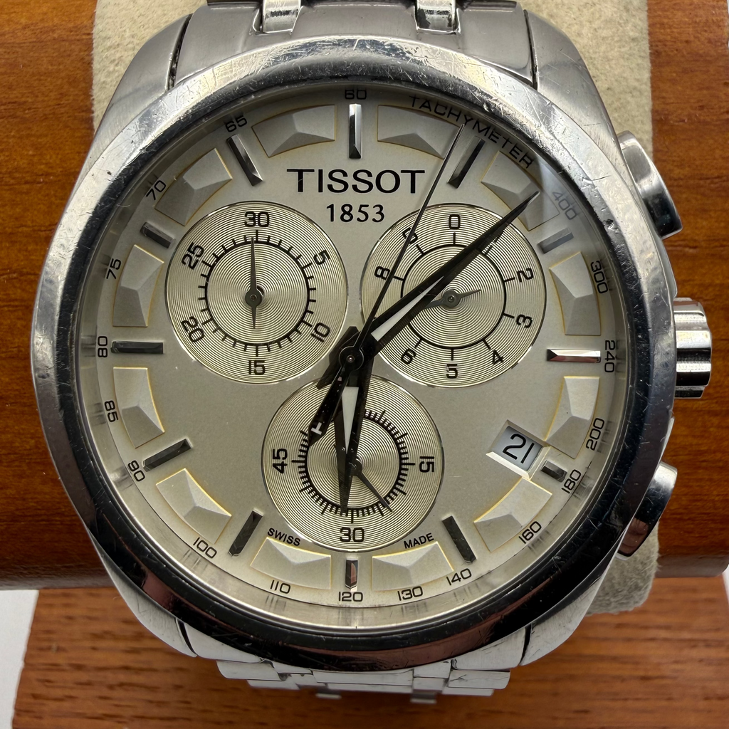 Tissot 1853 Chronograph Stainless Steel 41mm – Silver Dial – Full Set- £229.00