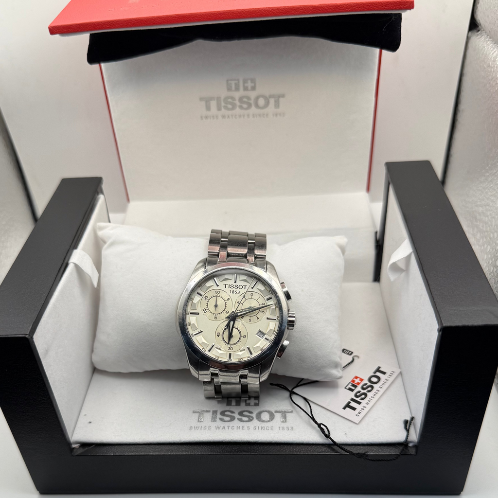 Tissot 1853 Chronograph Stainless Steel 41mm – Silver Dial – Full Set- £229.00