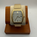 Citizen Eco-Drive E111-S038354 Gold Tone Tonneau Date Watch- £90.00