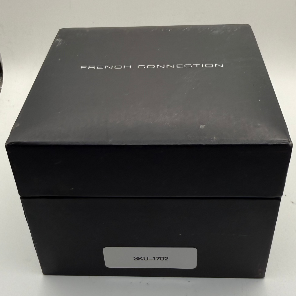 French Connection Ladies Crystal Dial Watch – Silver Stainless Steel – Sub Dial – Boxed- £30.00