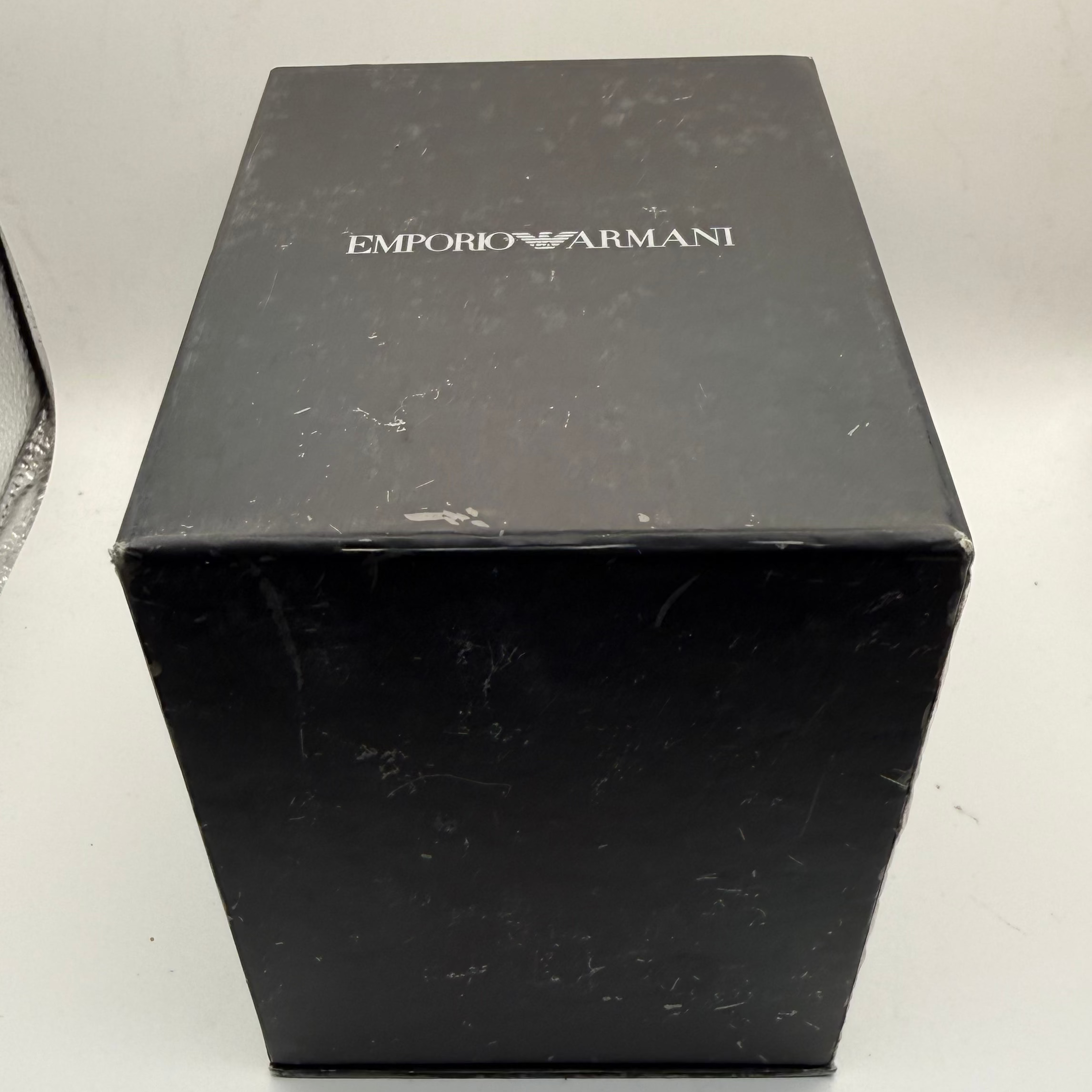 Emporio Armani AR-0747 Men’s Dress Watch Champagne Dial Brown Leather Strap Full Set- £45.00