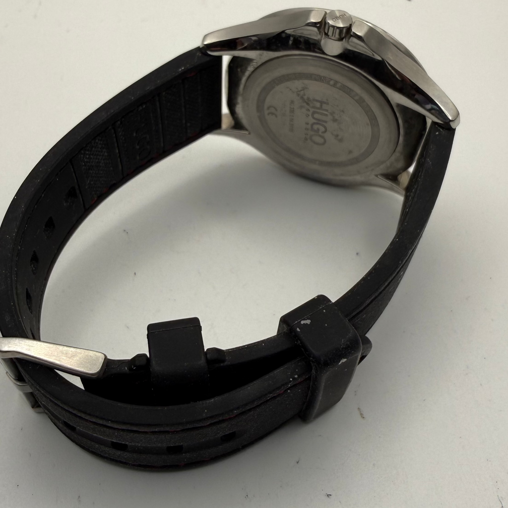Hugo Boss 1530115 Men’s Black Dial Dual Subdial Strap Watch Full Set- £45.00
