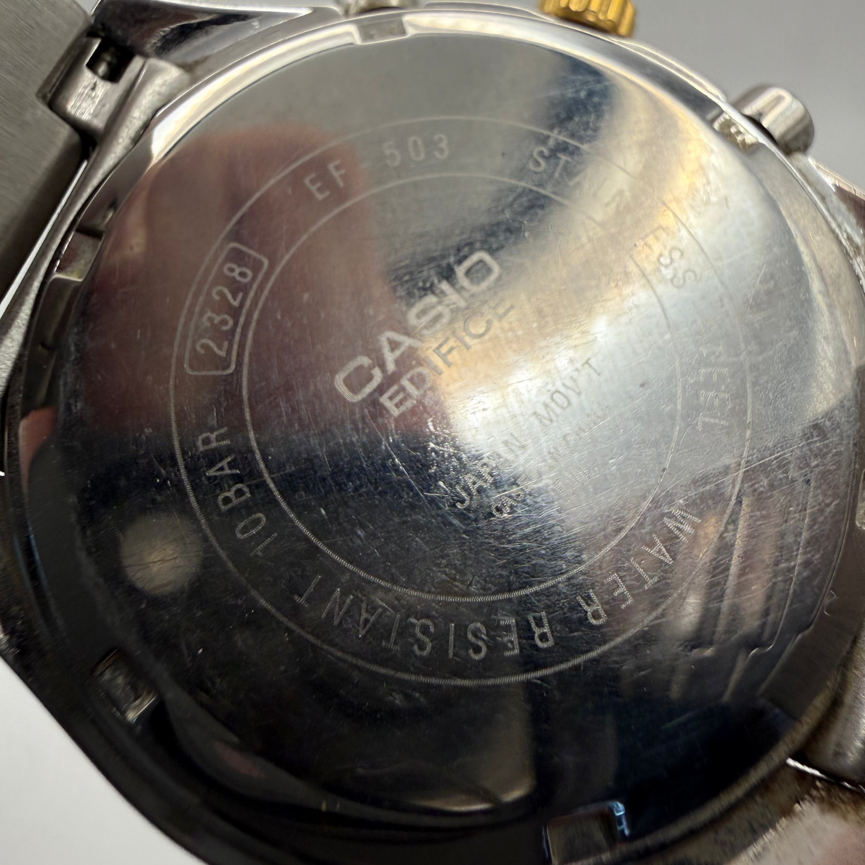 Casio Edifice Chronograph EF-503 Stainless Steel Watch – Date – Full Set- £45.00