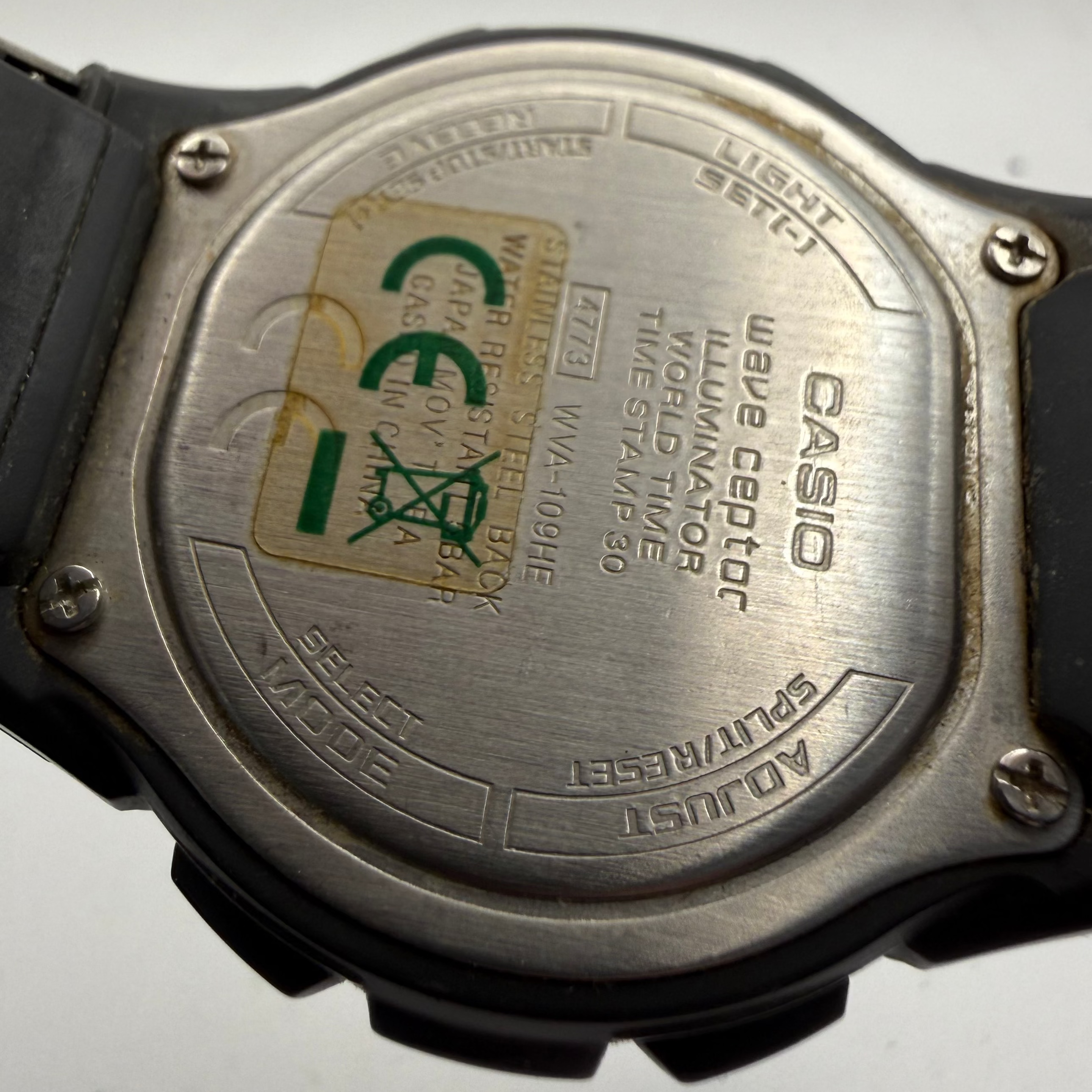 Casio Wave Ceptor World Time Illuminator Stainless Steel Watch – Dual Display – £40.00