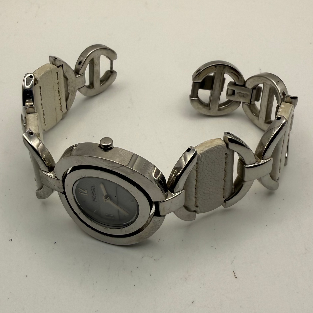 Fossil Ladies Bracelet Watch ES1977 White Dial – Pre Loved Elegant Dress Watch- £30.00