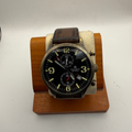 Accurist Pre-Loved Vintage-Patina Chronograph with Leather Strap- £30.00
